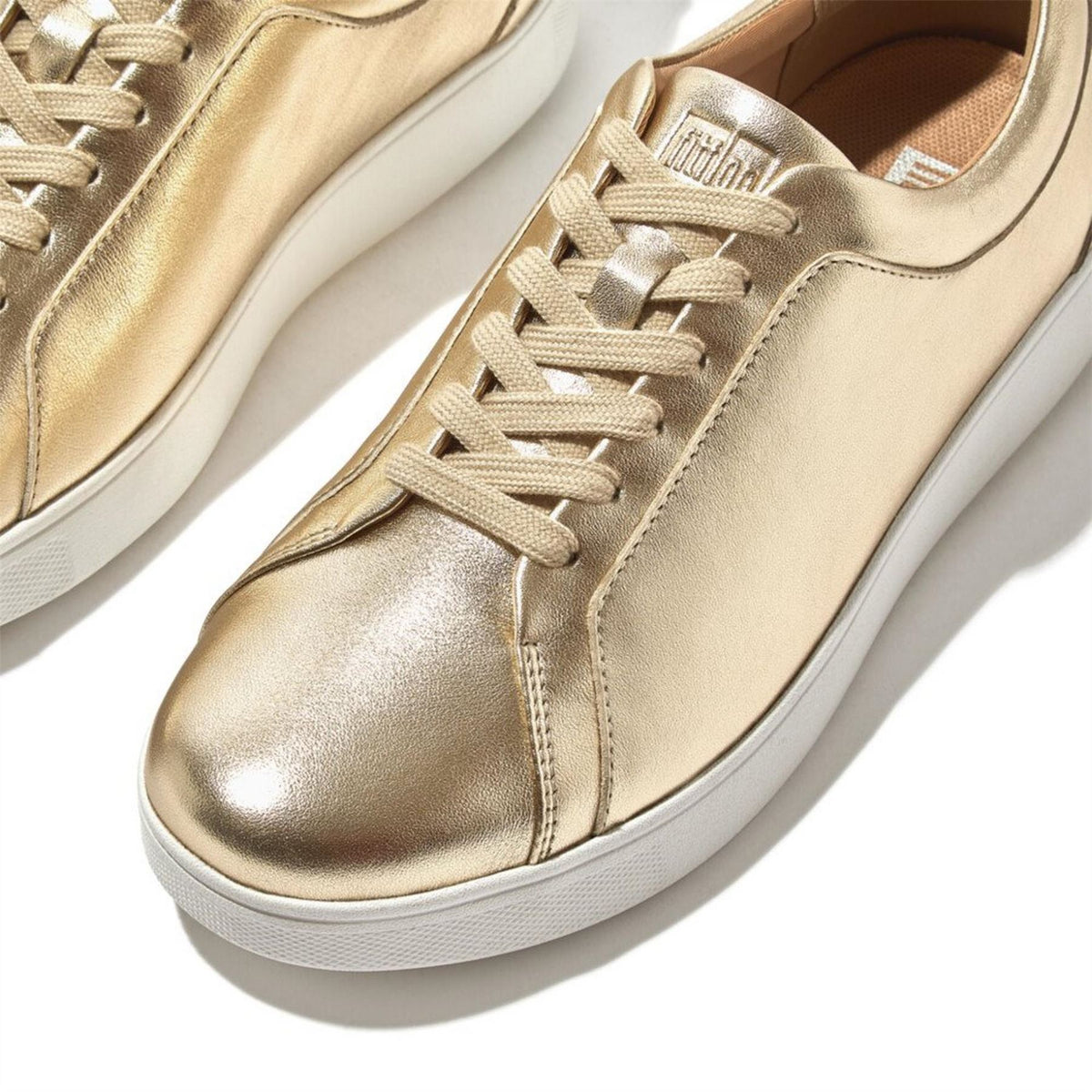 FitFlop Flowease Metallic Lace-Up Sneakers