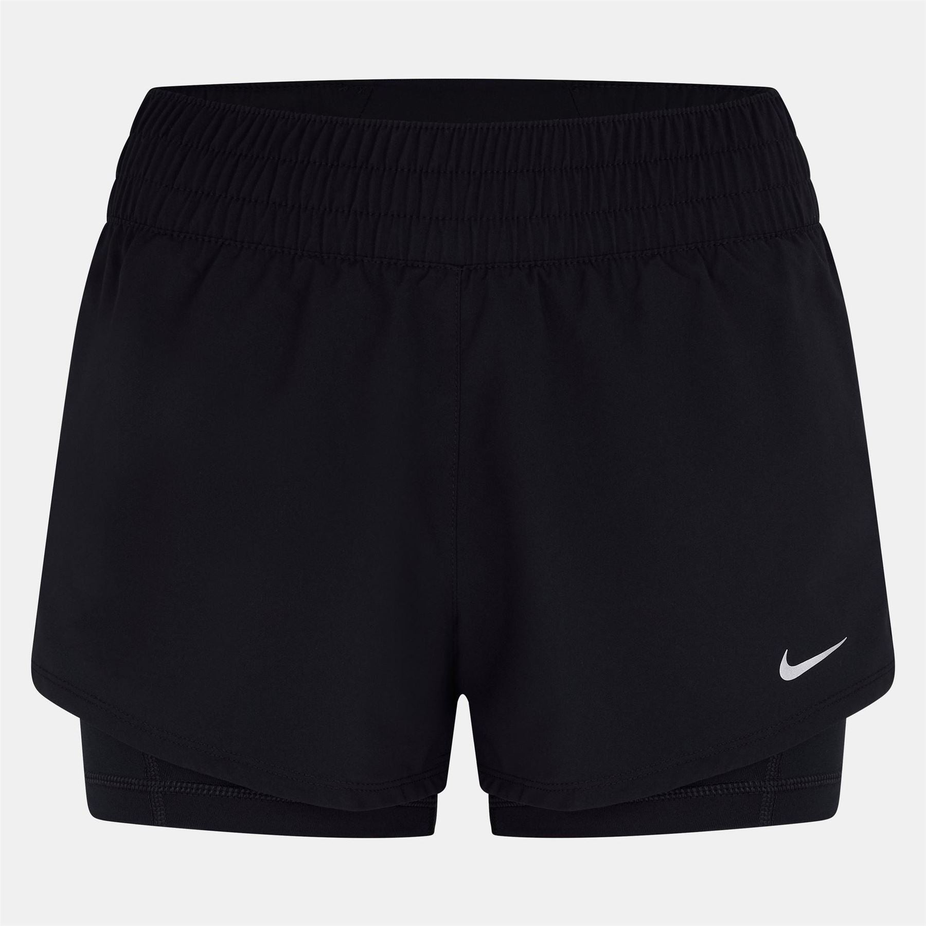 Nike Womens Dri Fit Mid Rise 3 2 In 1 Shorts