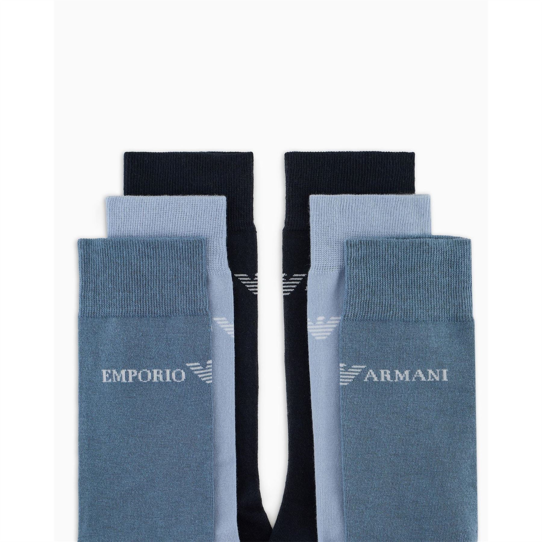 Emporio Armani 3 Pack Smart Crew Socks
