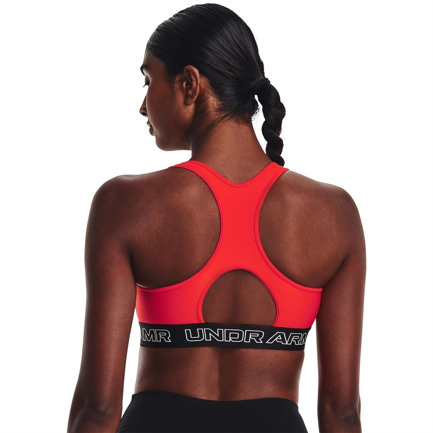 Under Armour Womens Armour Ua Authentics Mid Padless Medium Impact Sports Bra