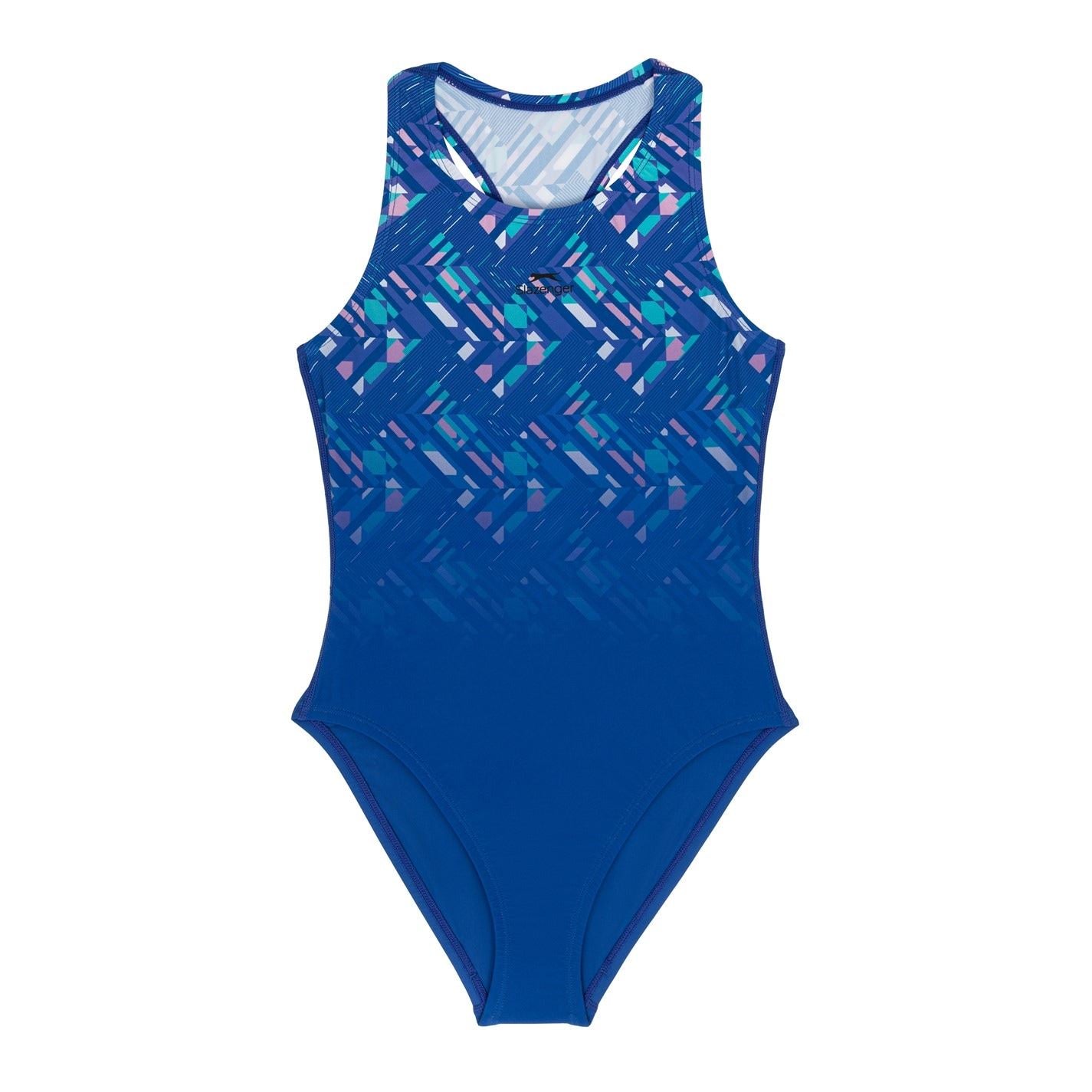 Slazenger Sports Back 1 Piece Swimsuit Juniors