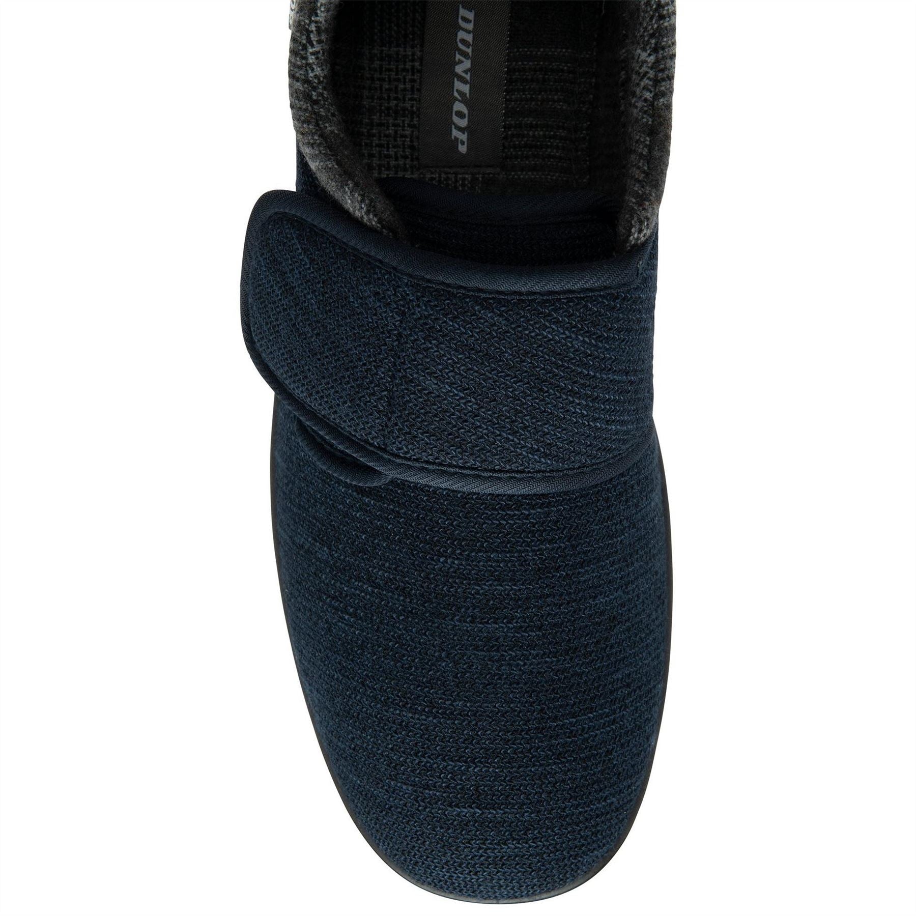 Dunlop Touch-Fastening Sn62 Textured Moccasin Slippers