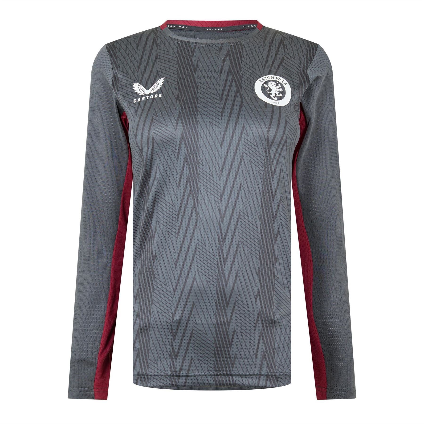 Castore Aston Villa Long Sleeve Licensed T-Shirt