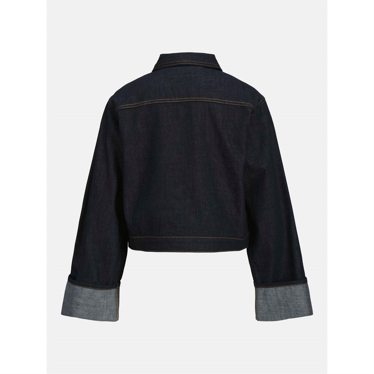 JJXX Solid Patterned Roll Up Cuff Denim Jacket