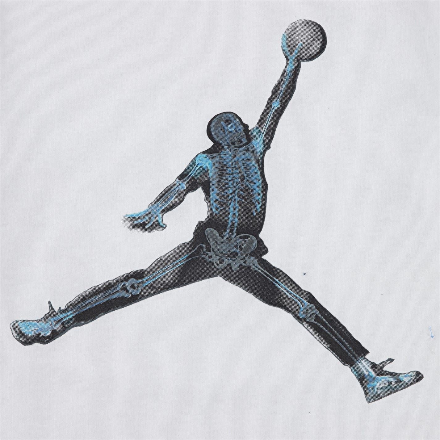 Air Jordan Jump Skeleton Graphic Crew Neck Short Sleeve T-Shirt