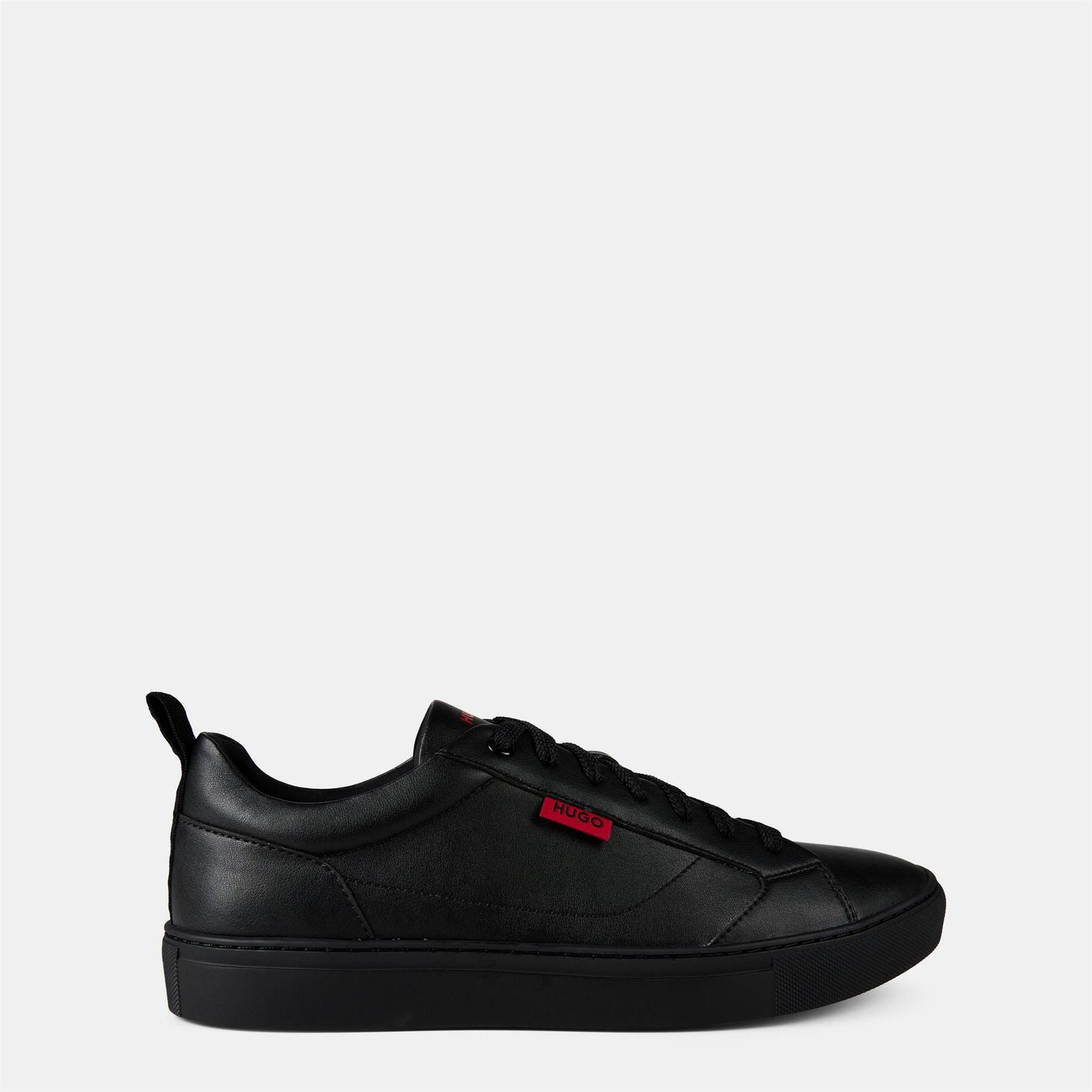 Hugo Leather Logo Trainers