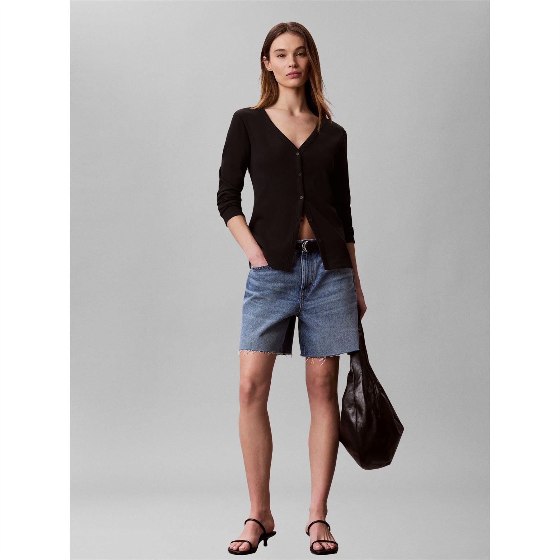 Calvin Klein Jeans V-Neck Long Sleeve Regular Fit Sweater