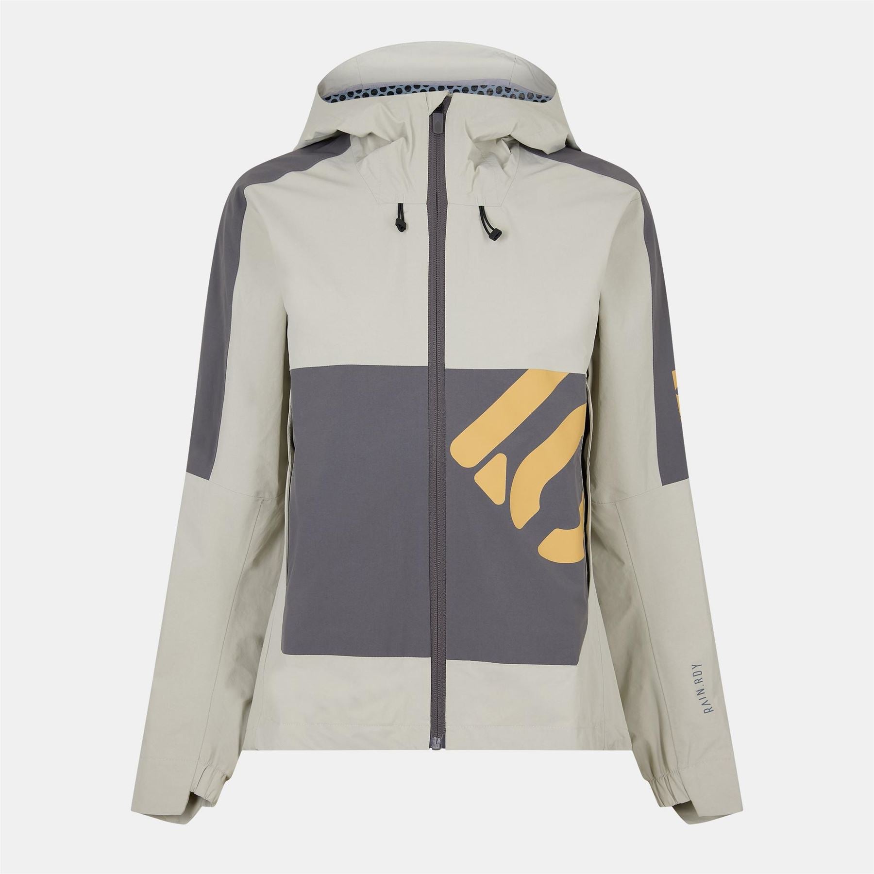 Five Ten Regular Fit Hooded Drawstring Color Block Rain Jacket