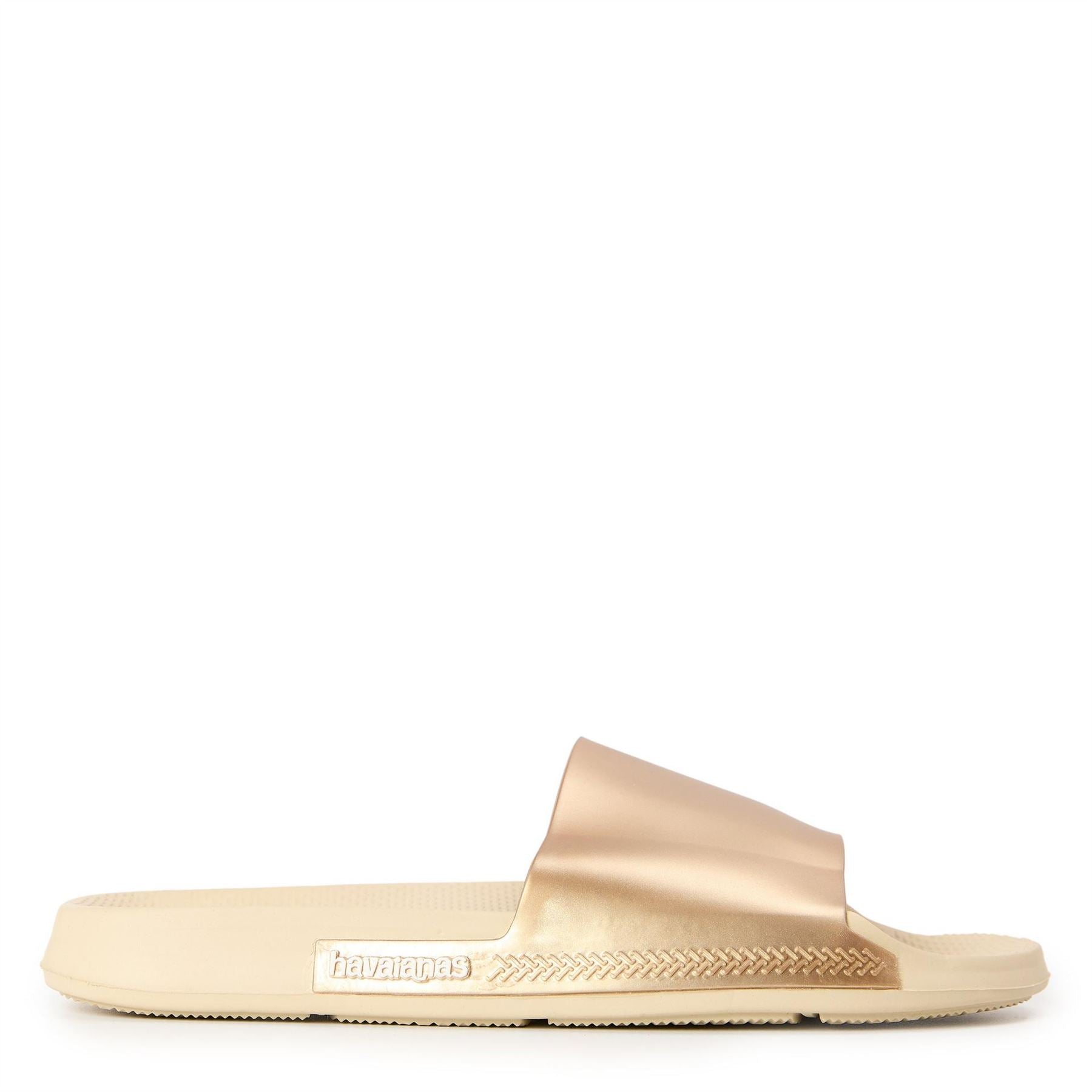 Havaianas Solid Patterned Open Toe Slide Sandals