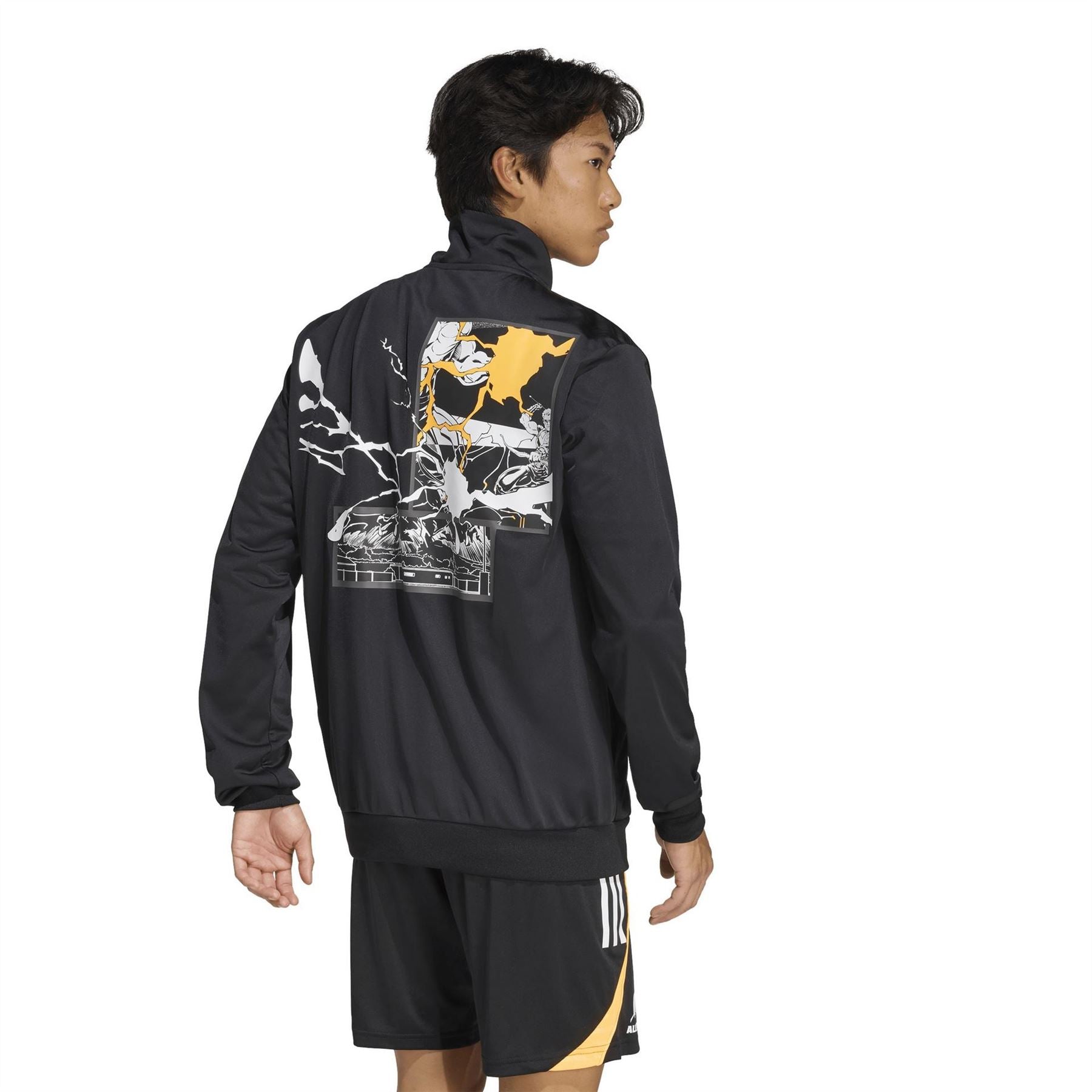 adidas Mens All Blacks X Marvel Tracksuit Top