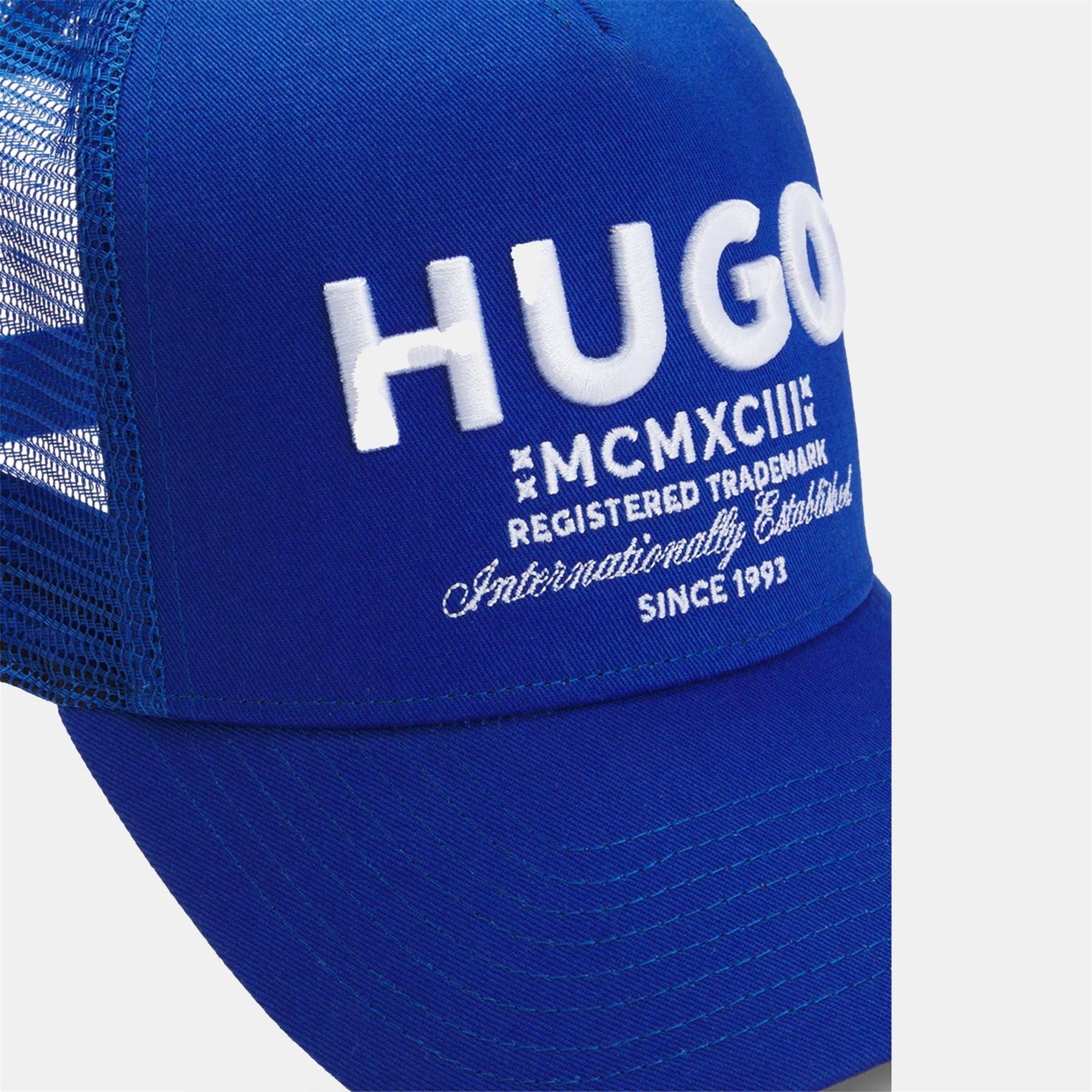 Hugo Lettering Pre Curved Brim Trucker Cap