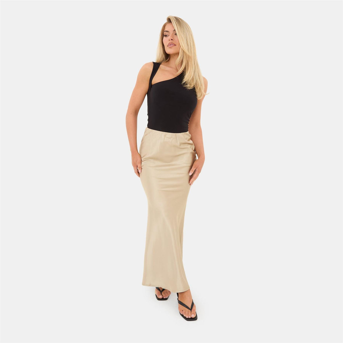 I Saw It First Bias Cut Maxi Skirt