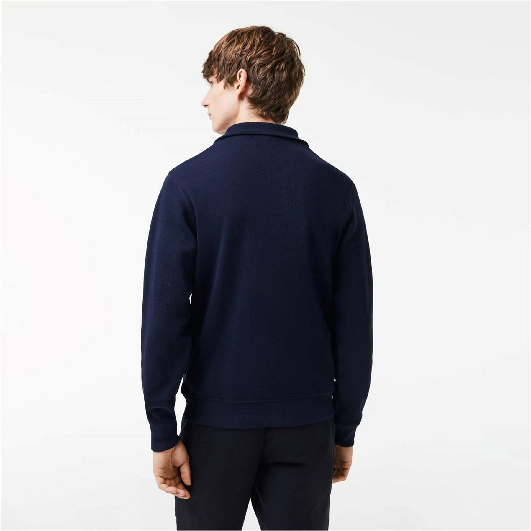 Lacoste Quarter Zip Fleece Top