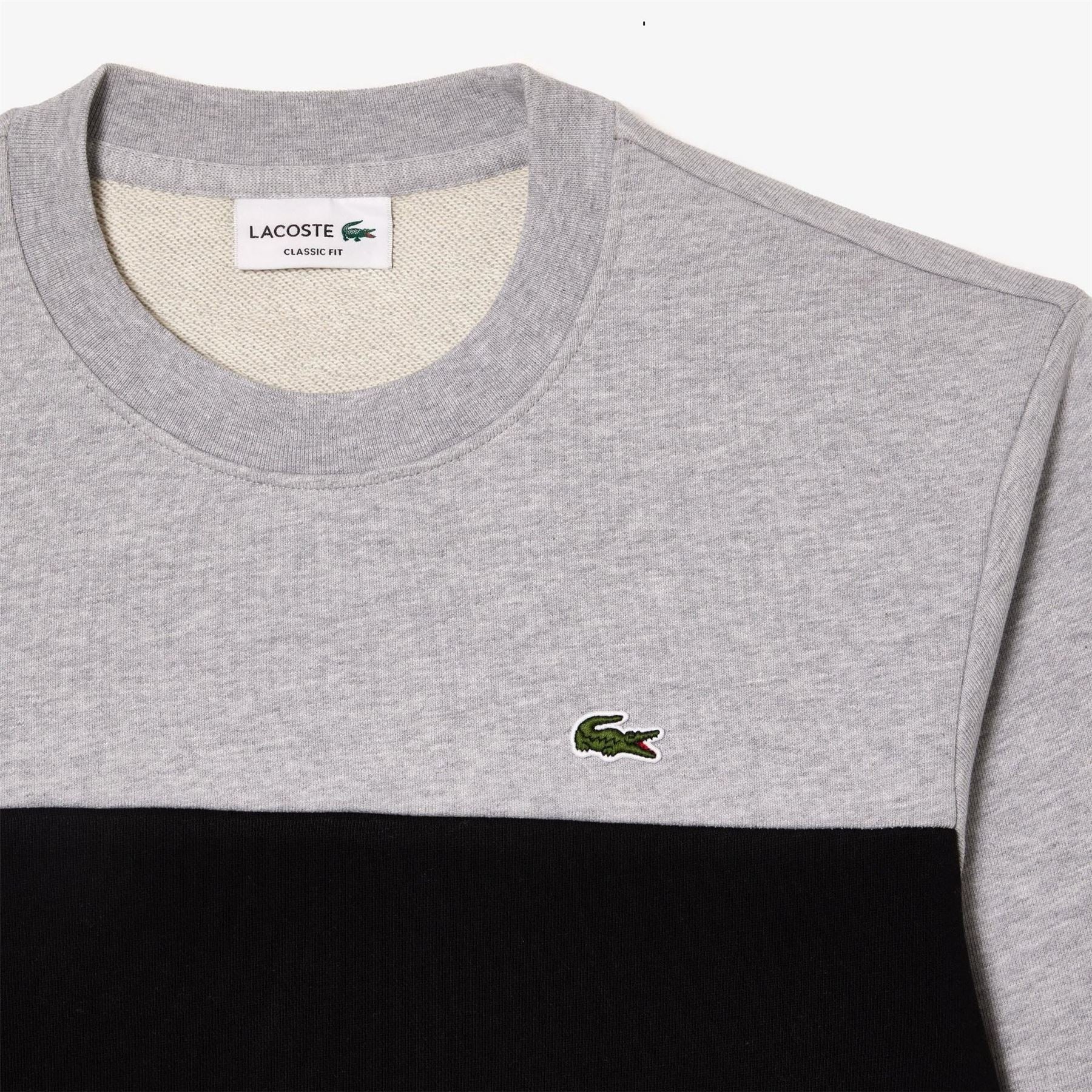 Lacoste Colour Block Lacoste Lettering Sweatshirt