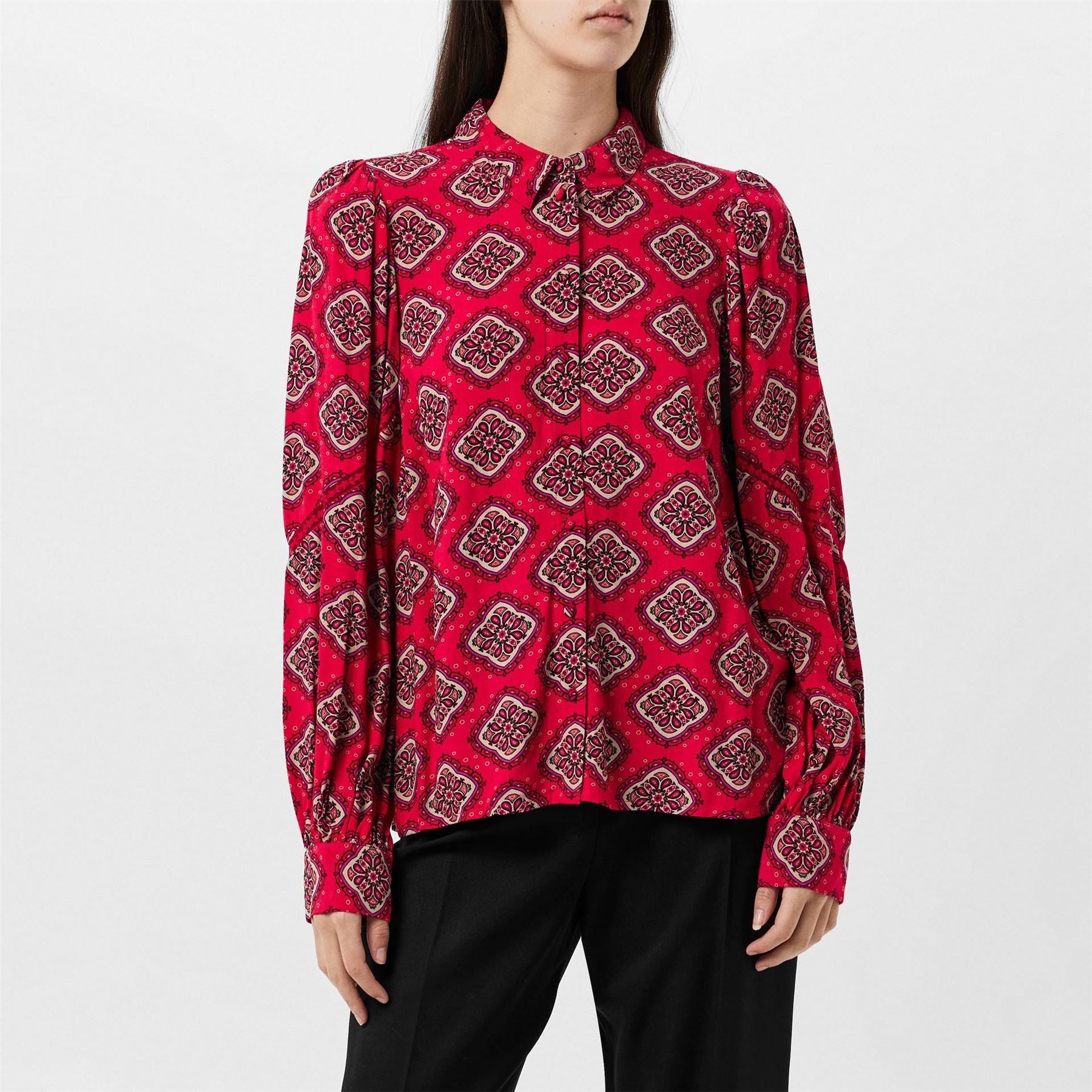 Vero Moda Lace Long Sleeve Relaxed Fit Shirt