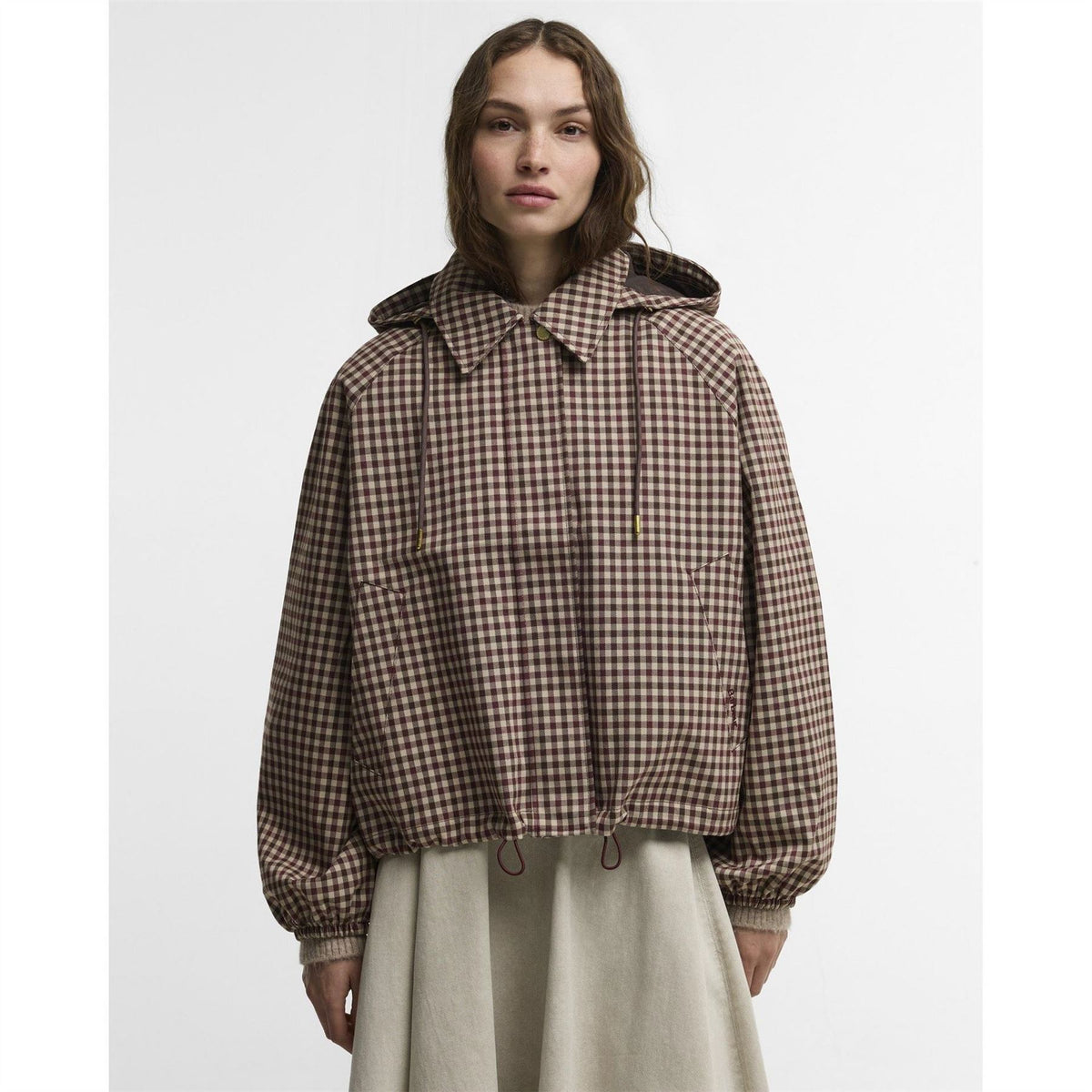 Barbour Audrey Showerproof Hooded Long Sleeve Rain Anorak