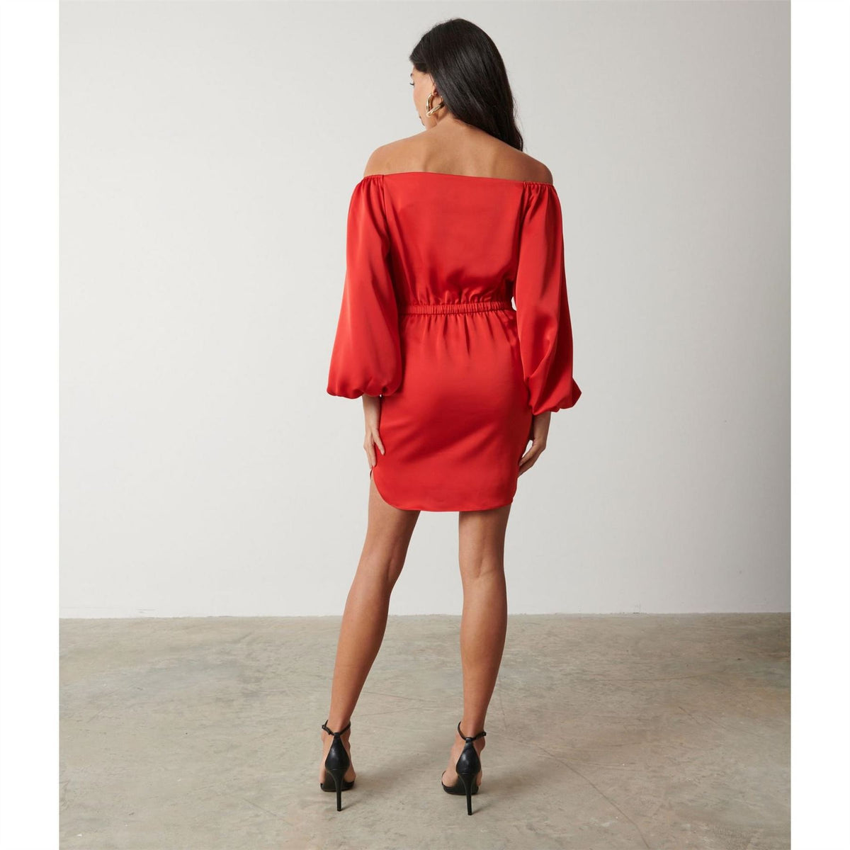 Pretty Lavish P Fern Bardot Mini Dress