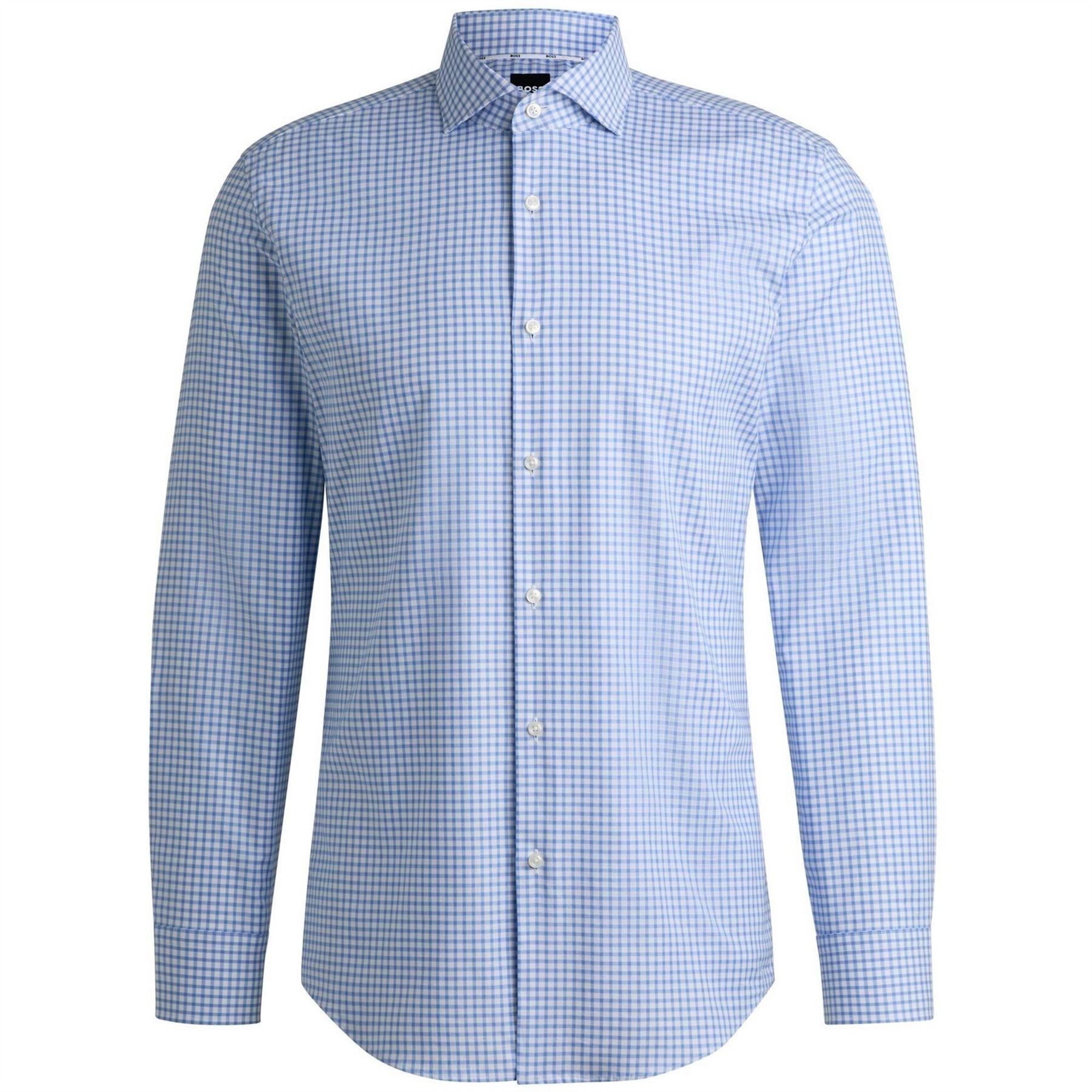 Boss Hbb Hhank Spread C1 Plain Long Sleeve Shirt