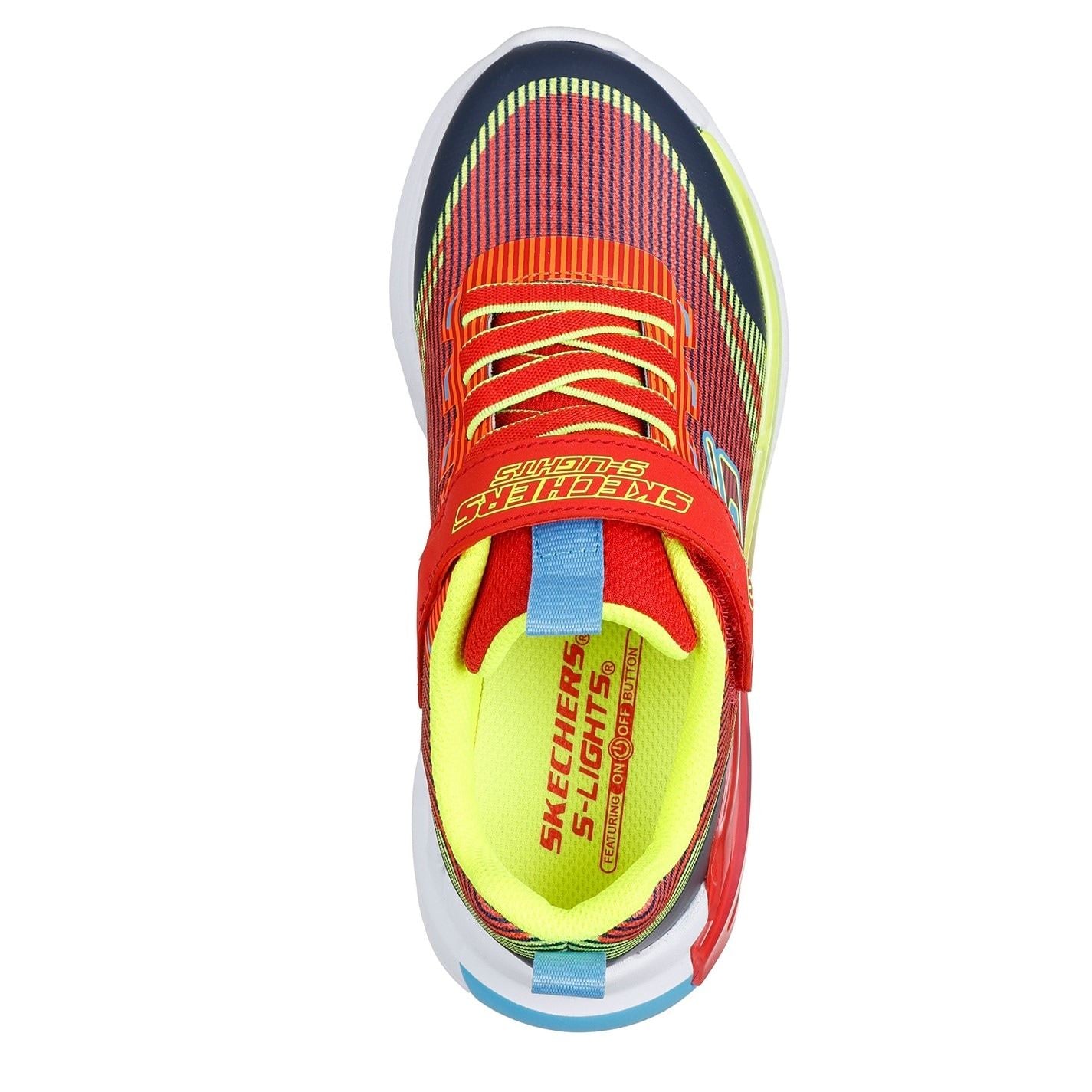 Skechers Lighted Gore  And  Strap Sneaker W Mids Light Up Trainers Boys
