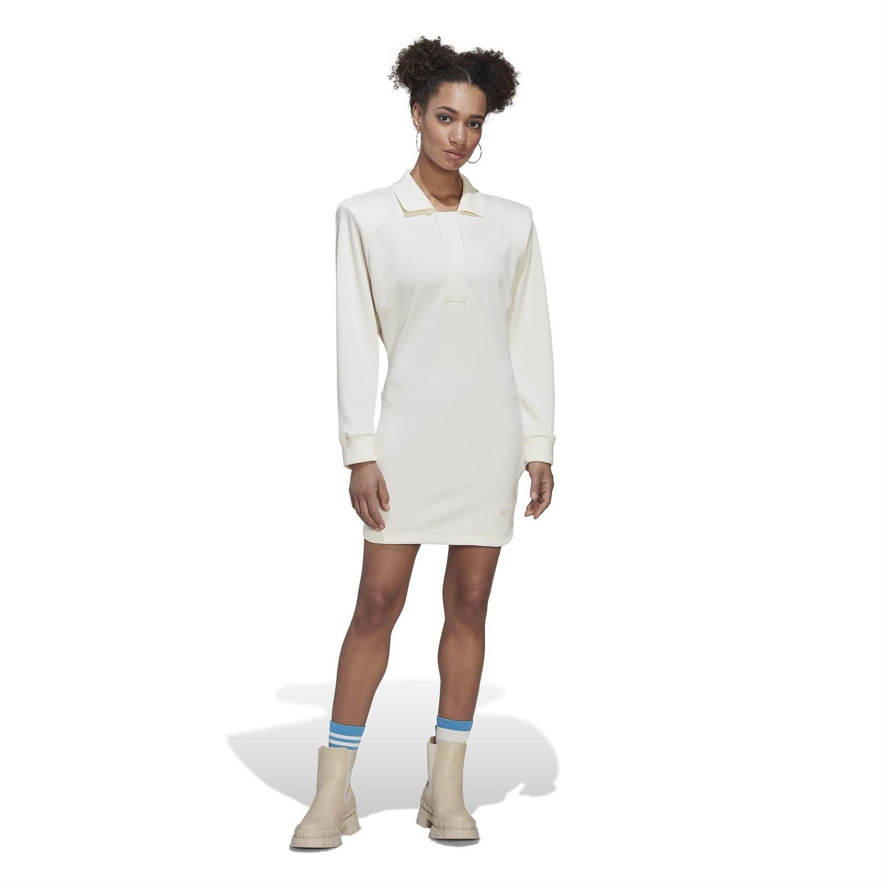 adidas Originals Collared Neck Mini Shirtdress