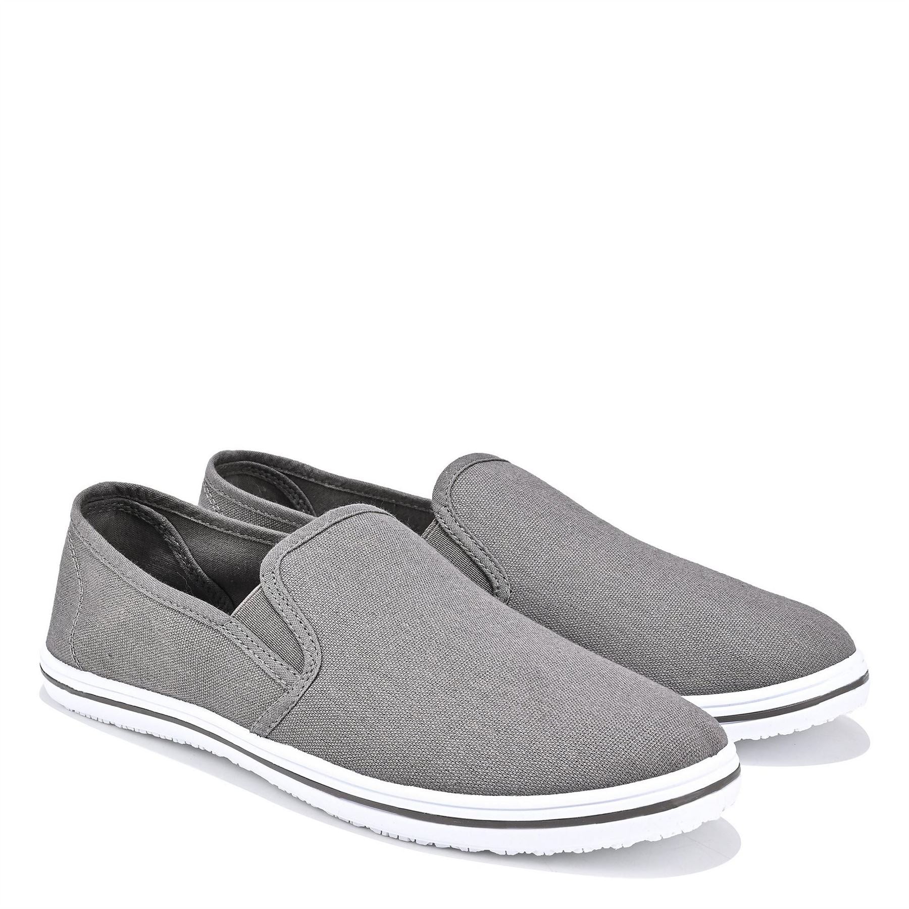 Slazenger Mens Slip On Canvasas Shoes