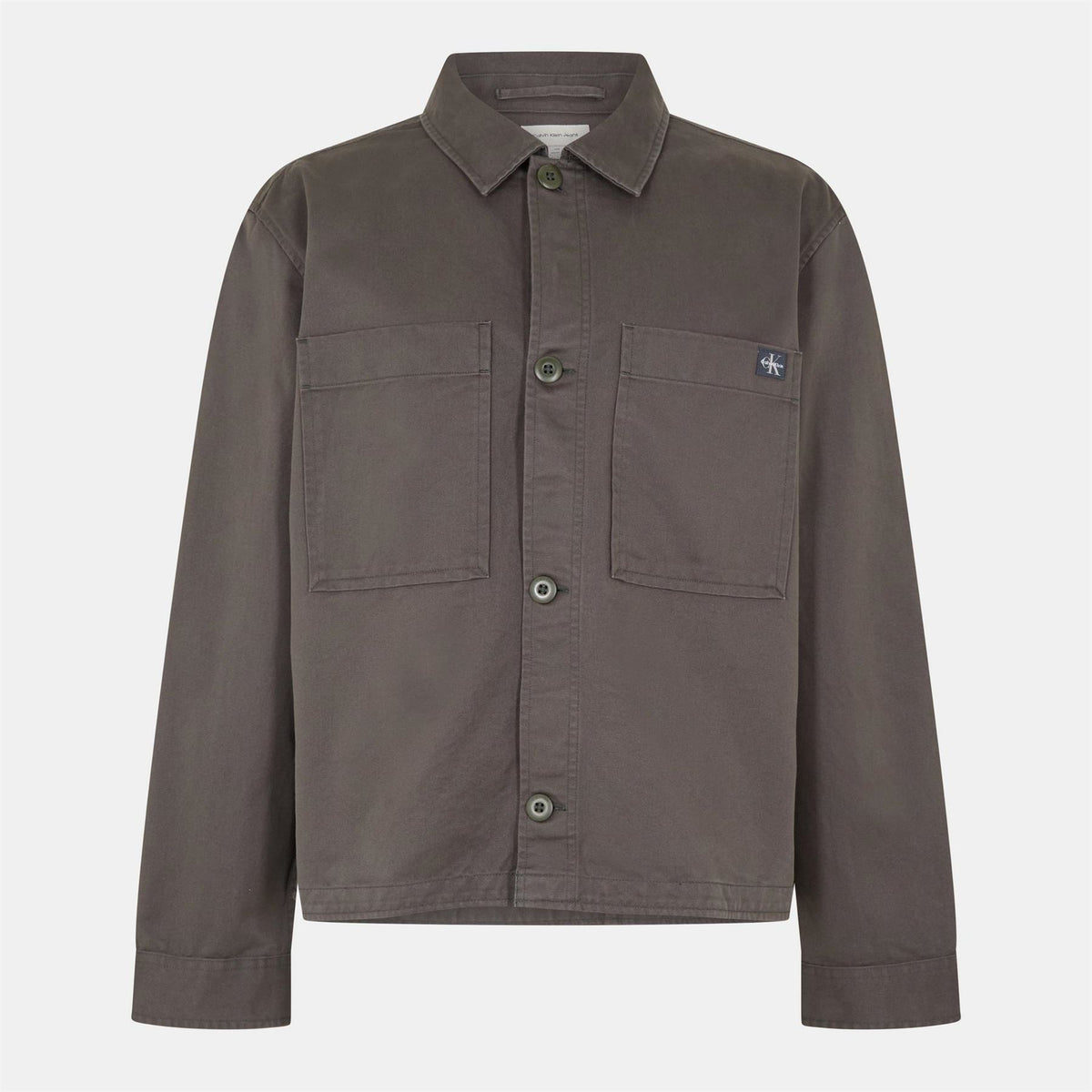 Calvin Klein Jeans Solid Patterned Shirt Collared Overshirt