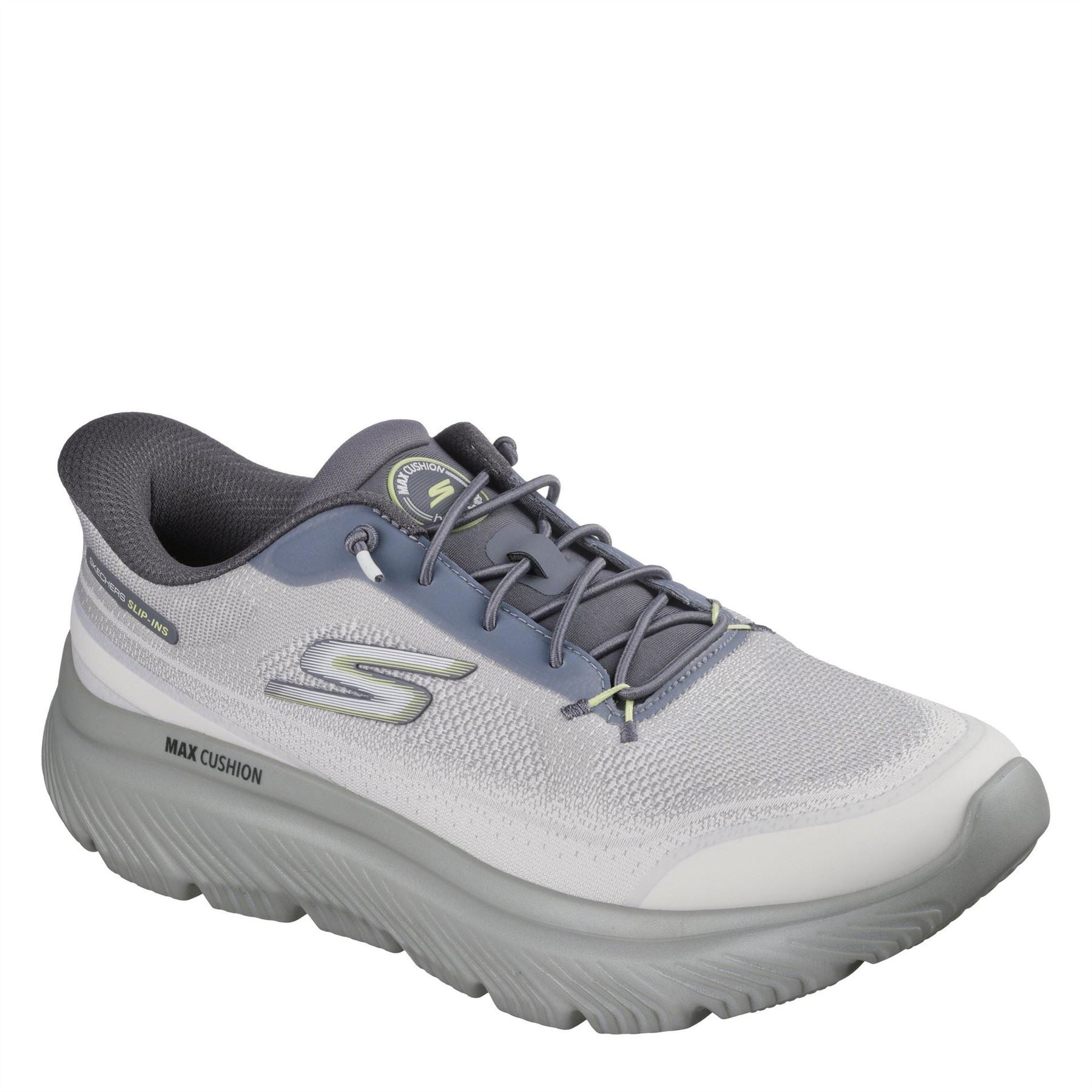 Skechers Mens Walk Max Cushioning Hyper Slip On Trainers