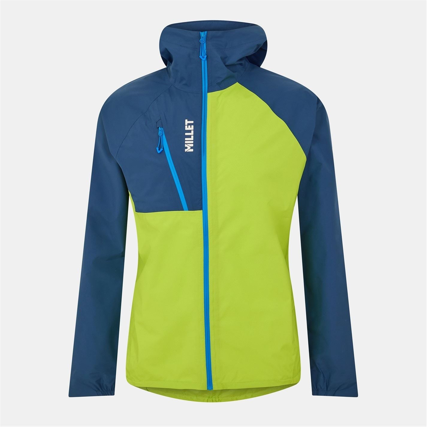 Millet Intense Hooded Neck Color Block Rain Jacket