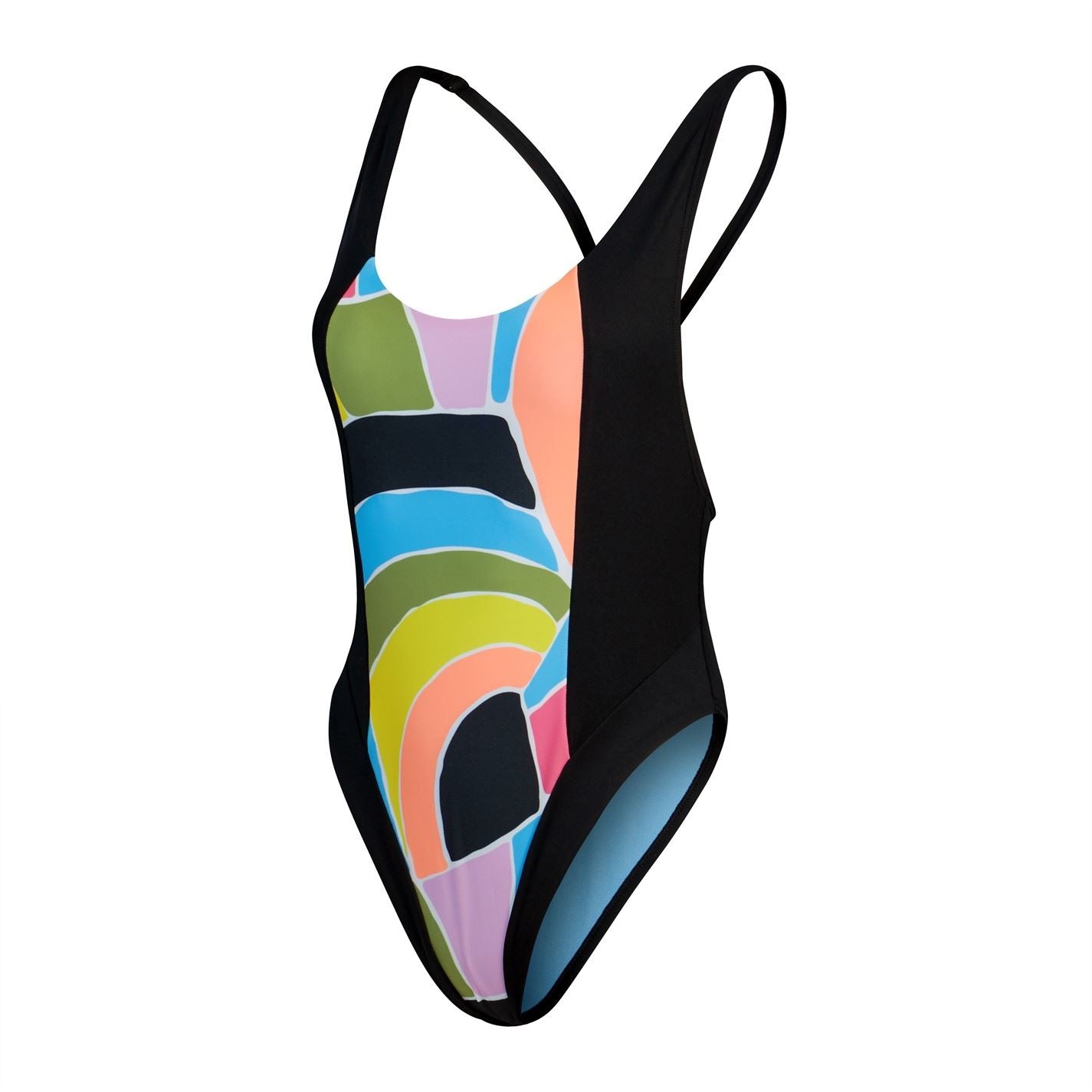 Speedo Convertible Abstract One Piece Swimsuit