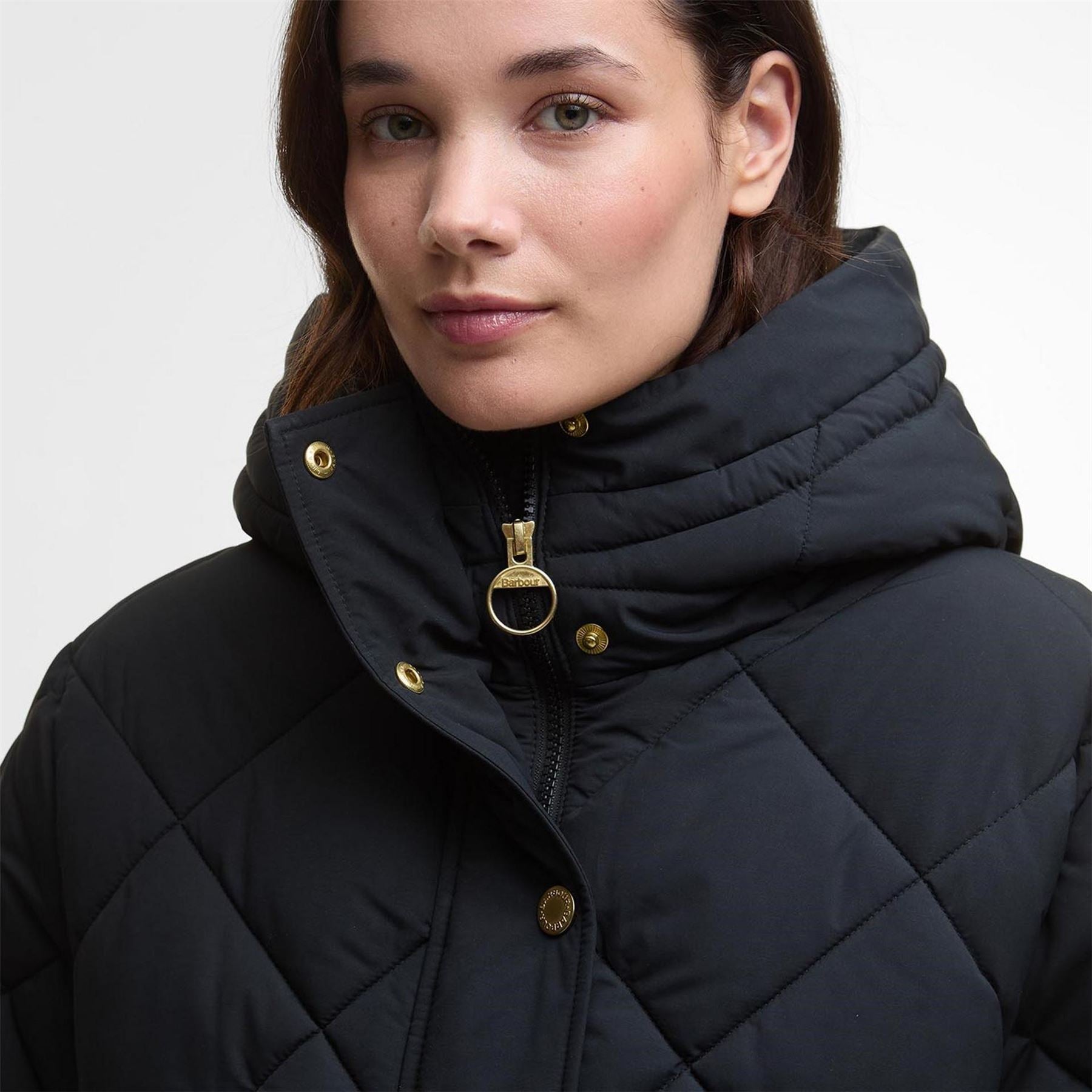 Barbour Kailyn Hooded Long Sleeve Medium Puffer Jacket