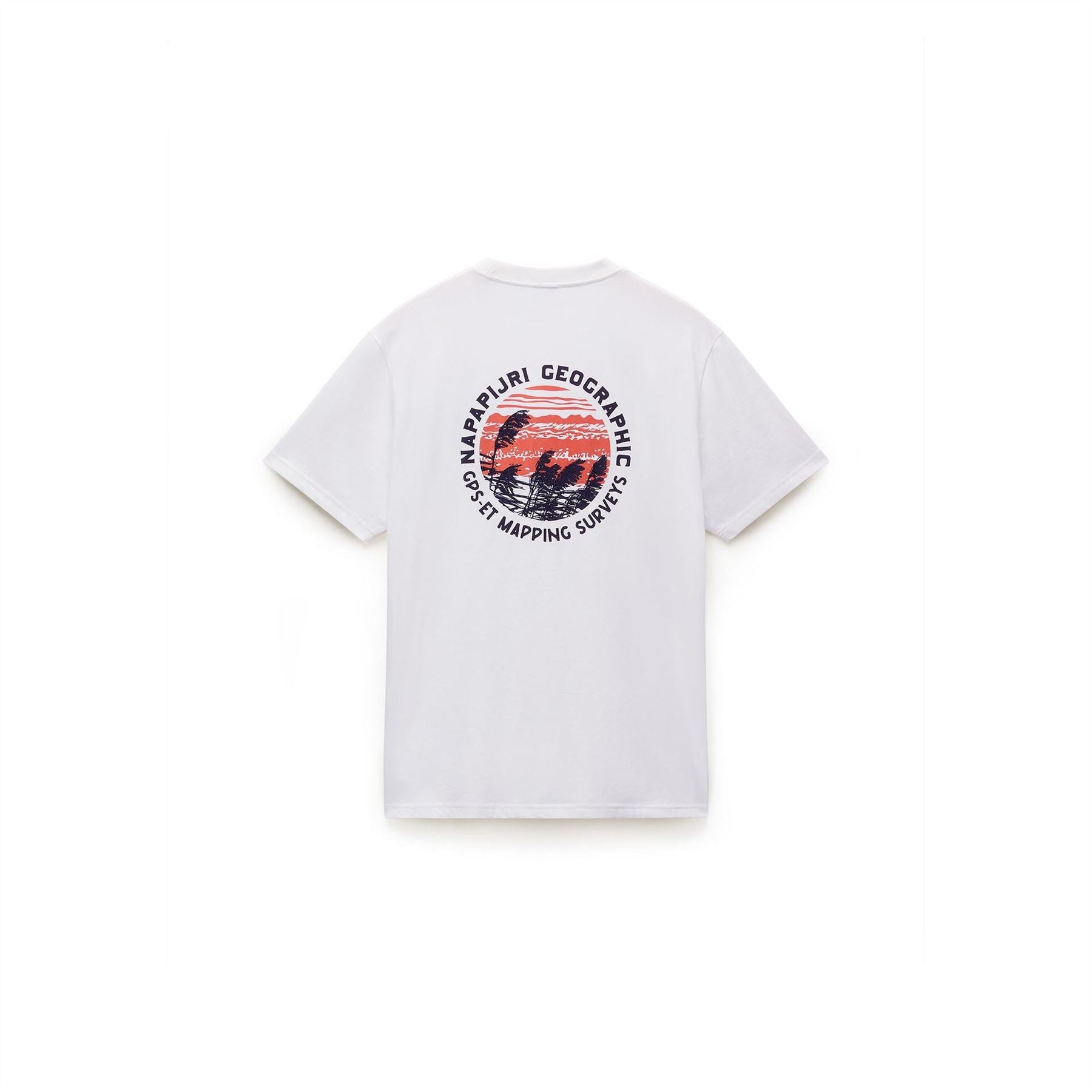 Napapijri Vignoni Geographic Print Regular Fit Crew Neck Short Sleeve T-Shirt
