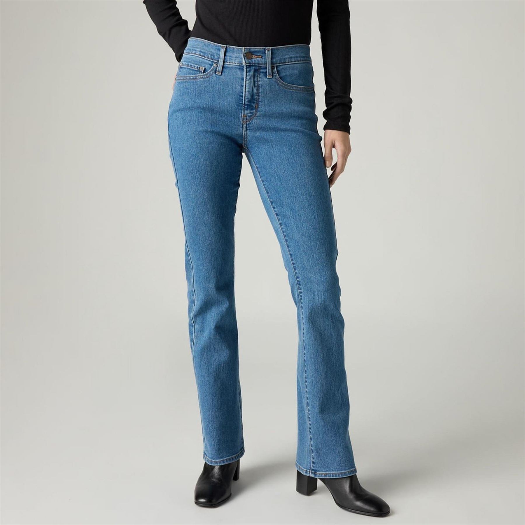 Levis Shaping Boot Soft Black Bootcut Jeans
