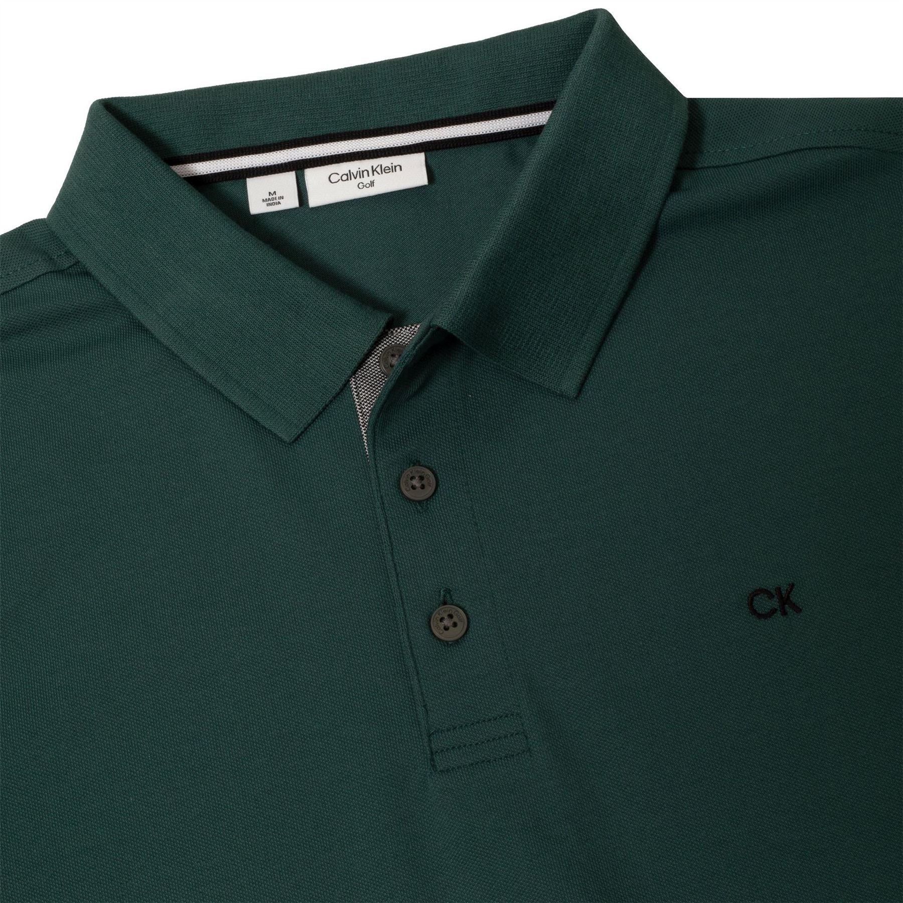 Calvin Klein Golf Embroidered Collared Neck Short Sleeve Polo Shirt