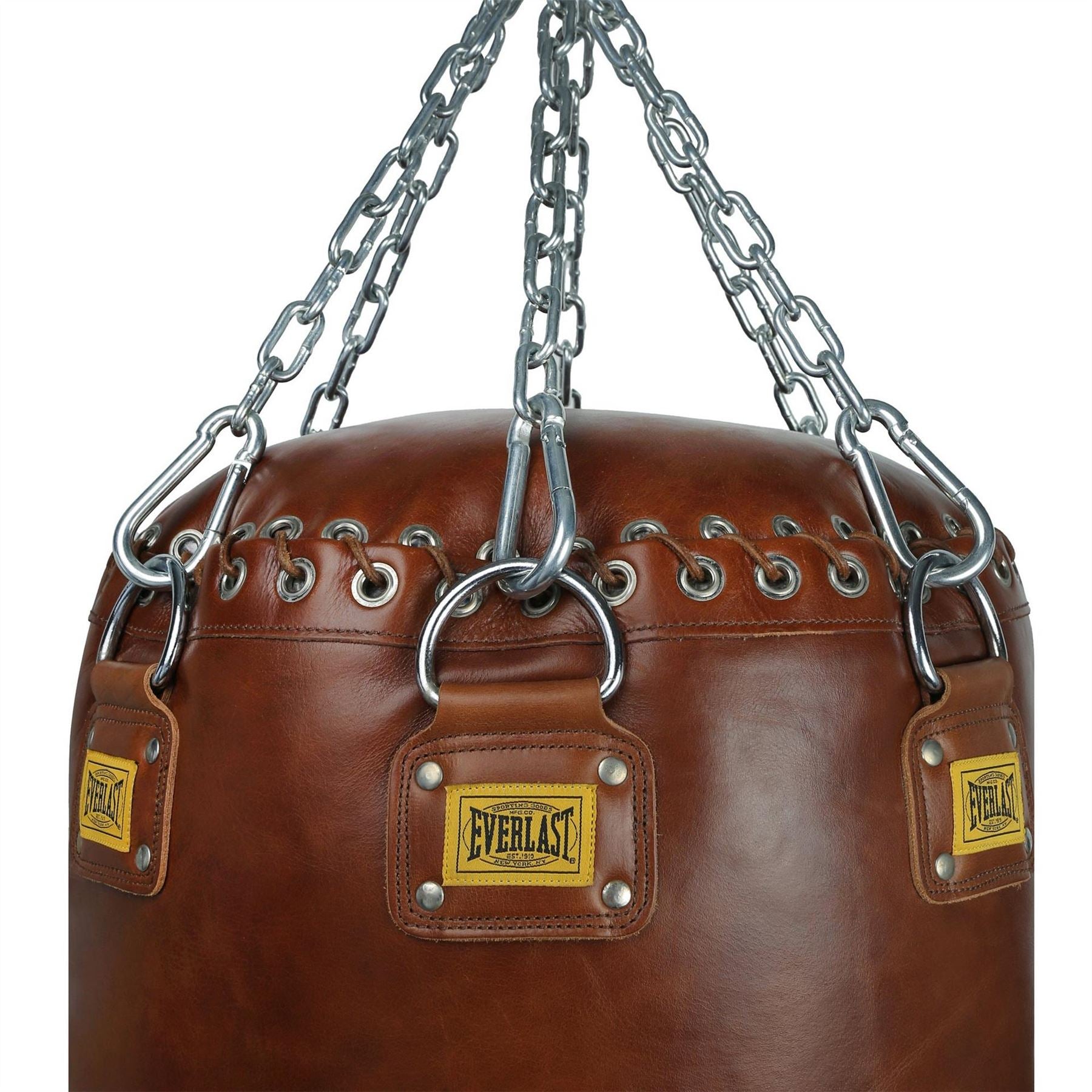 Everlast 1910 Lace Top Heavy Bag (75 Kg) – Vintage Brown (filled)