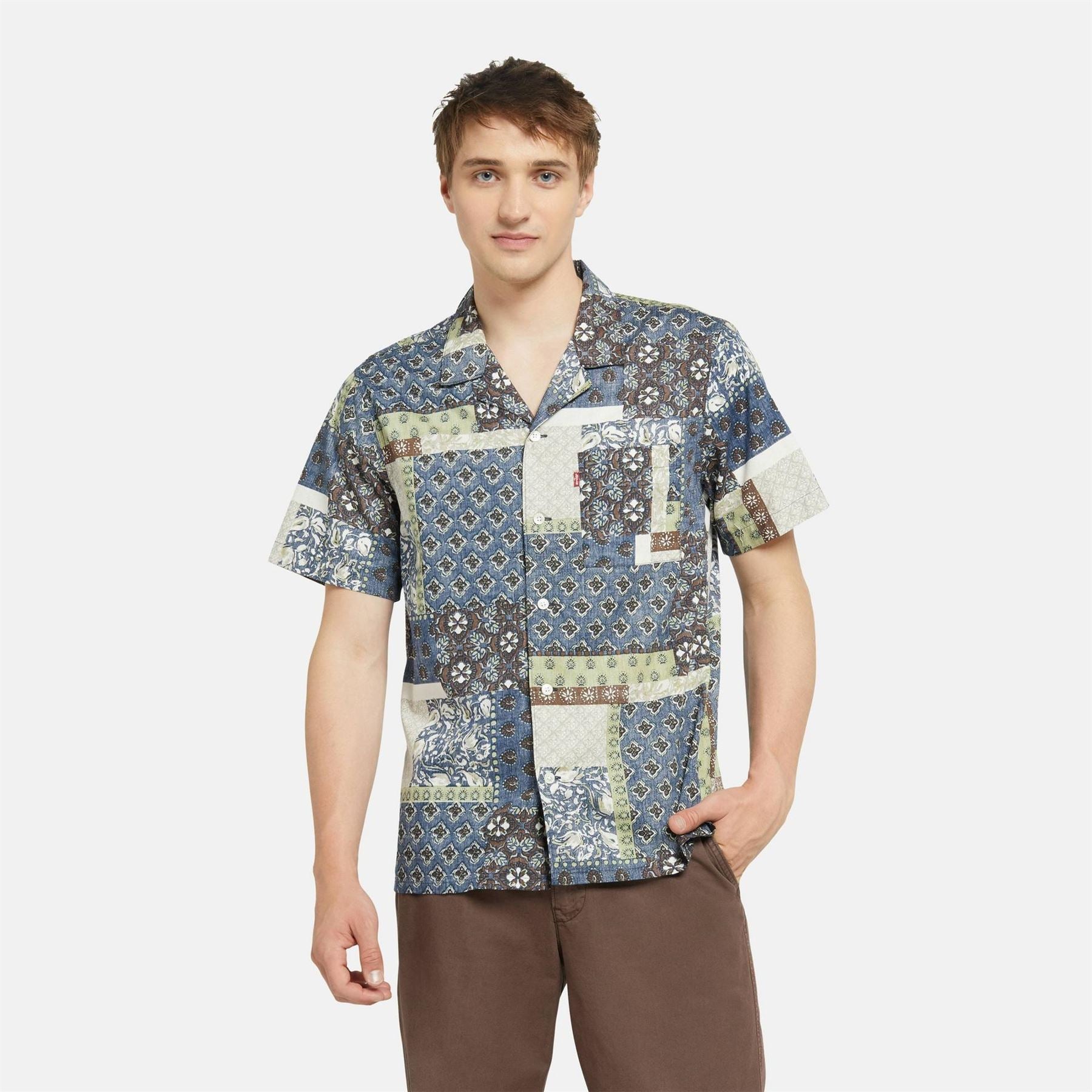 Levis Sunset Camp Short Sleeve Bowling Shirt