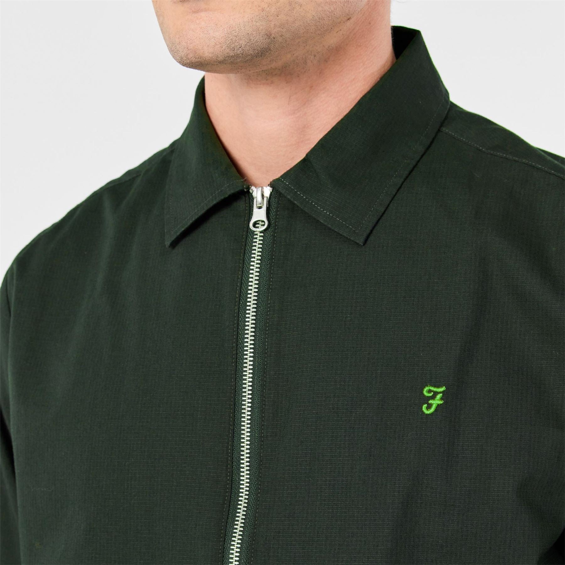 Farah Radley Long Sleeve Zipped Overshirt