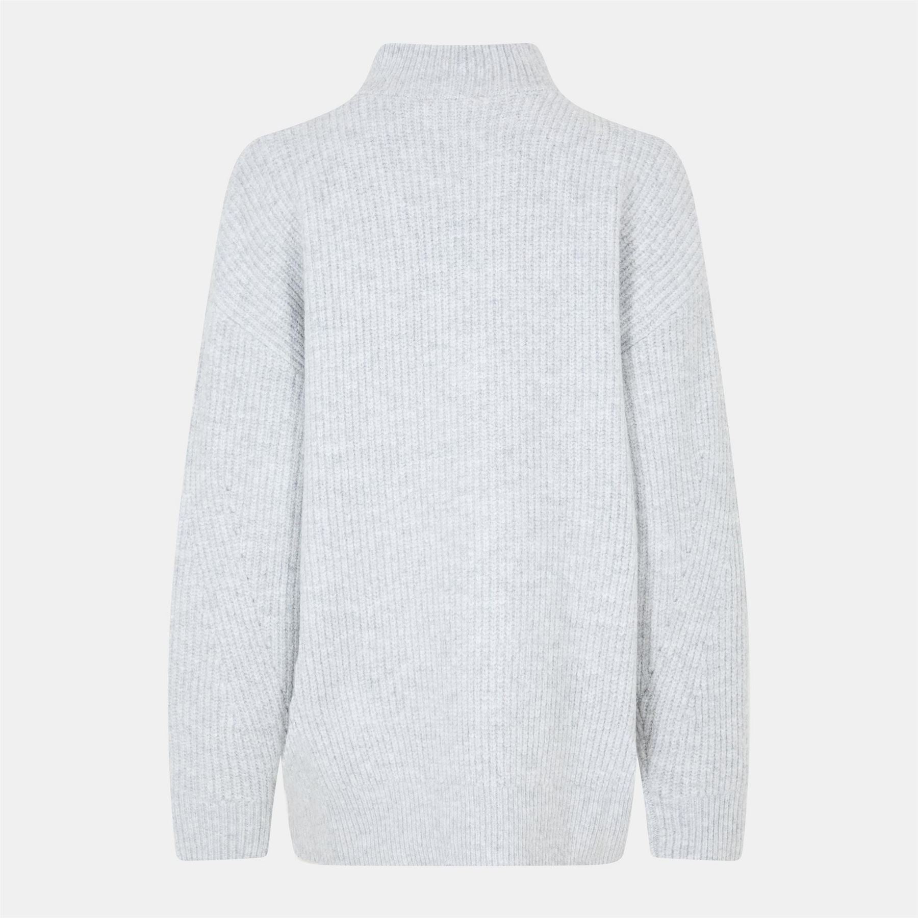 Jack Wills High Neck Zip Knitted Jumper