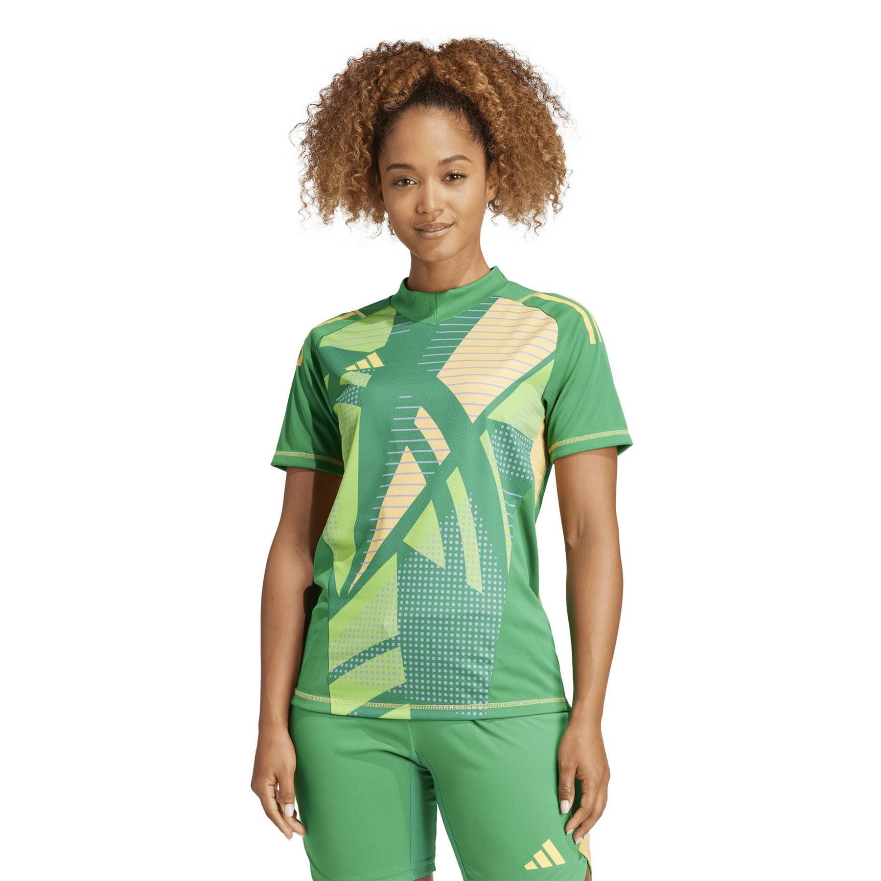 adidas Mock Neck Raglan Sleeve Jersey T-Shirt