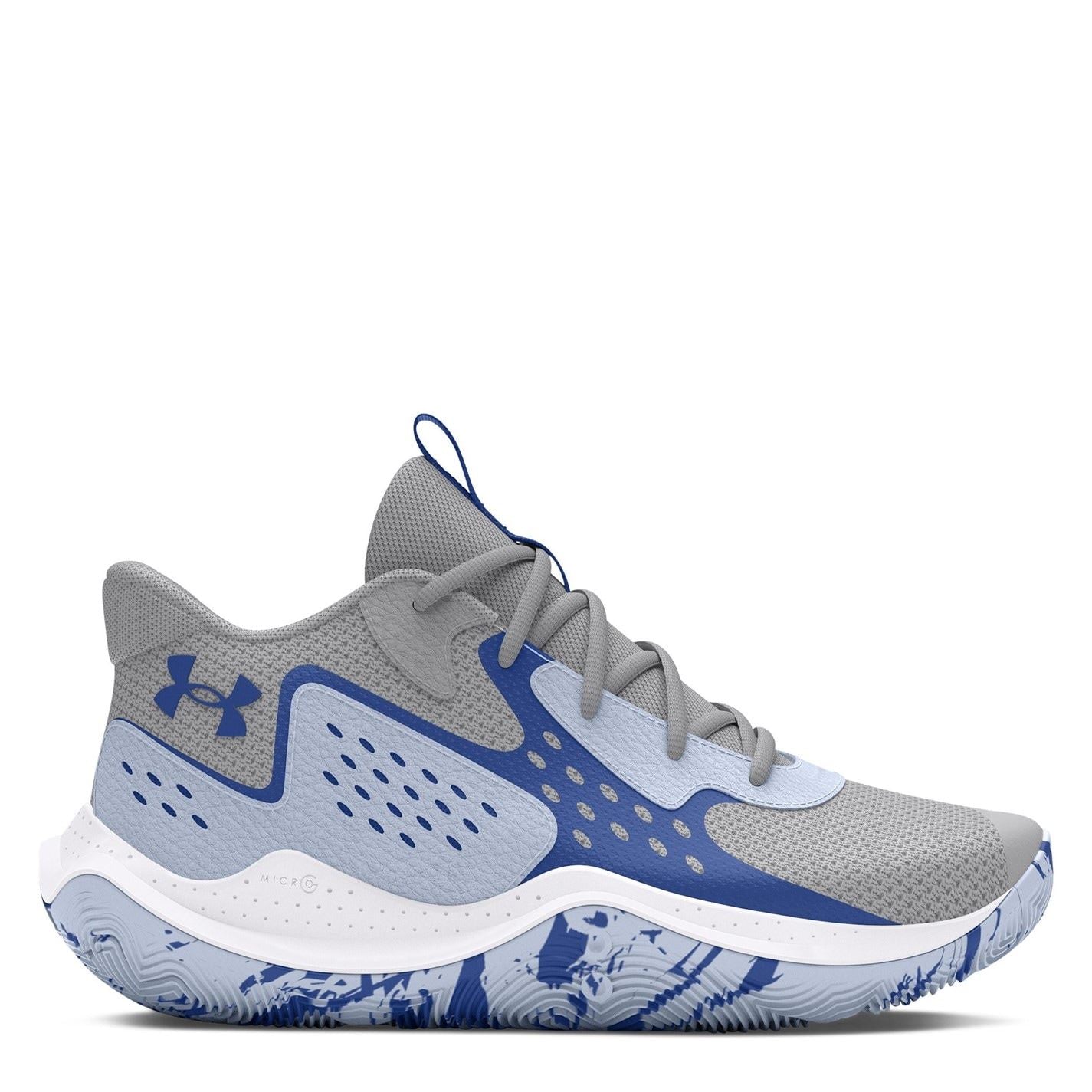 Under Armour Kids Jet 23 Graphic Print Basketball Canvas Low Top Sneakers