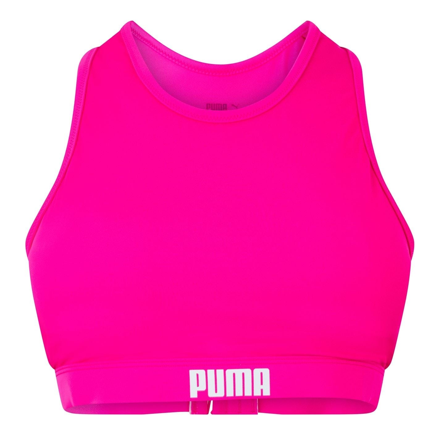 Puma Cropped Crew Neck Snug Fit Athletic Top