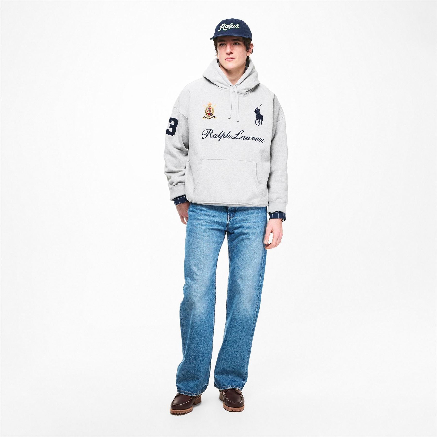 Polo Ralph Lauren Felt Patch Logo Lettering Baseball Cap
