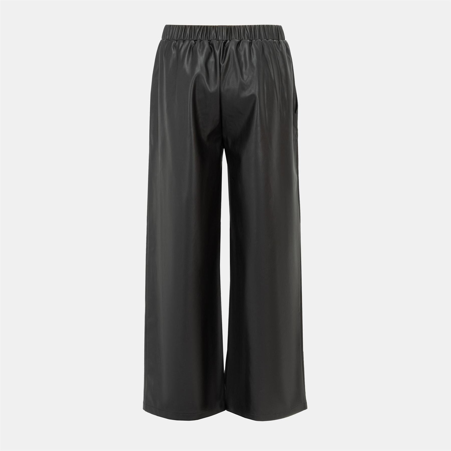 I Saw It First Solid Patterned Wide Leg Trousers