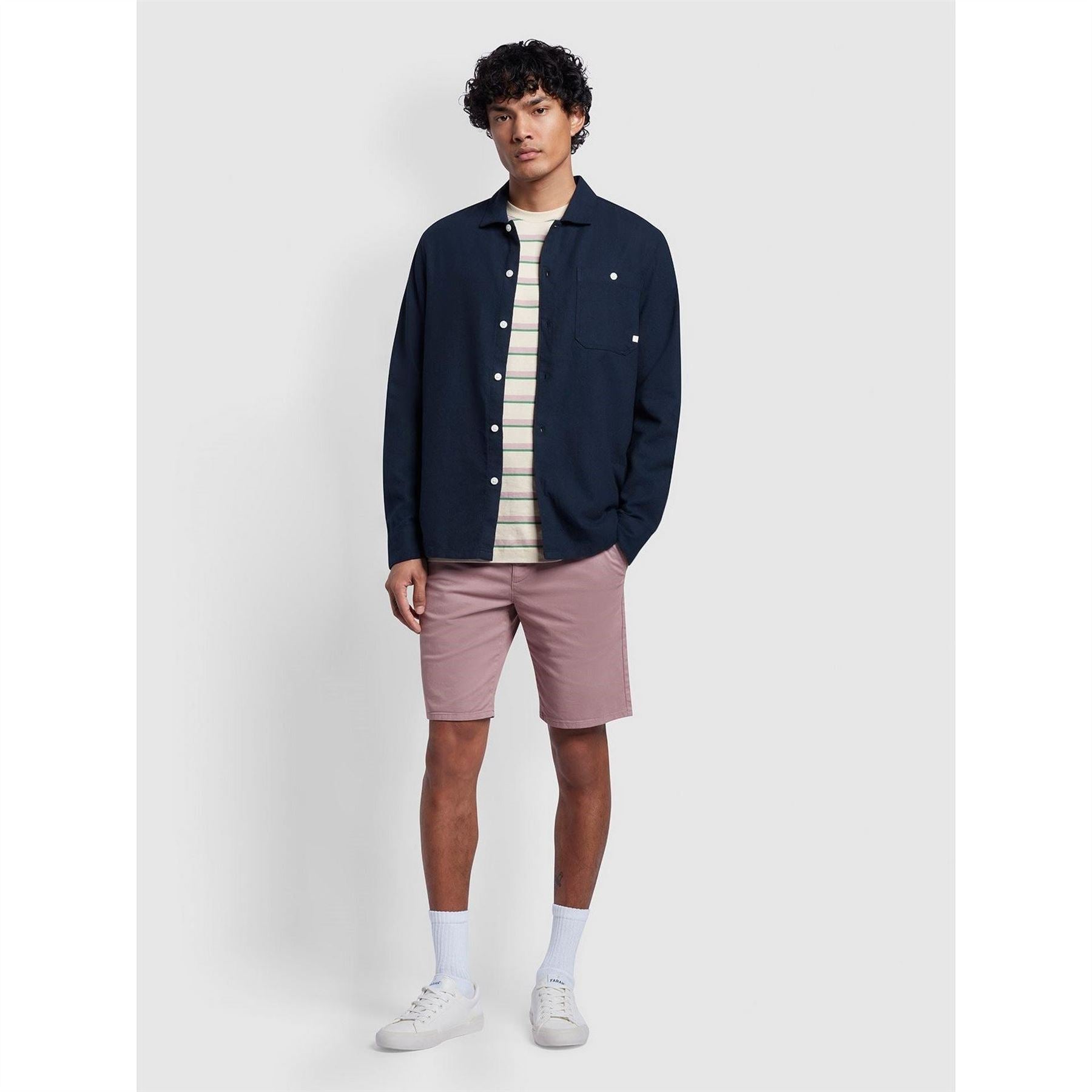 Farah Campbell Relaxed Fit Long Sleeve Shirt