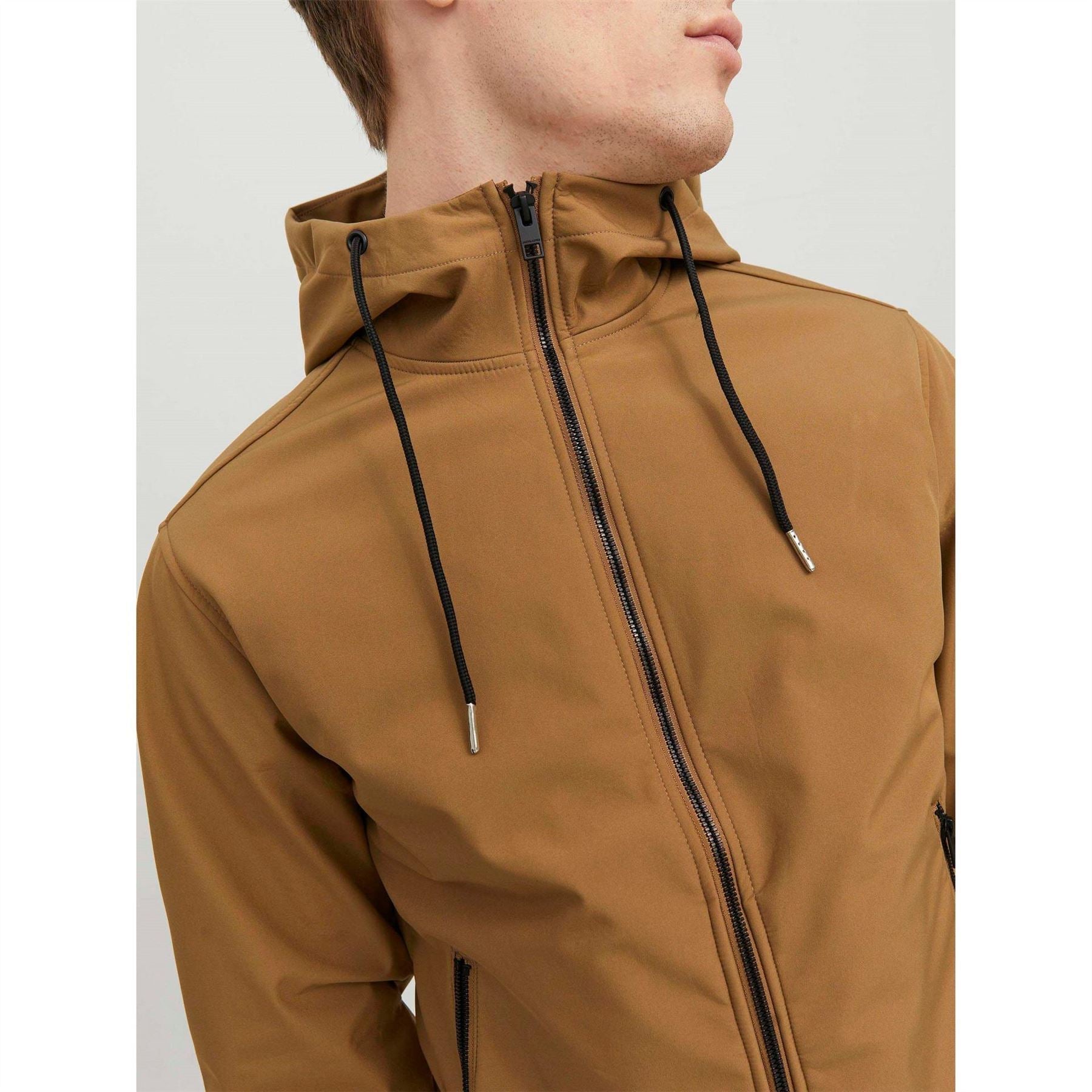 Jack and Jones Zipped Hooded Softshell Jacket