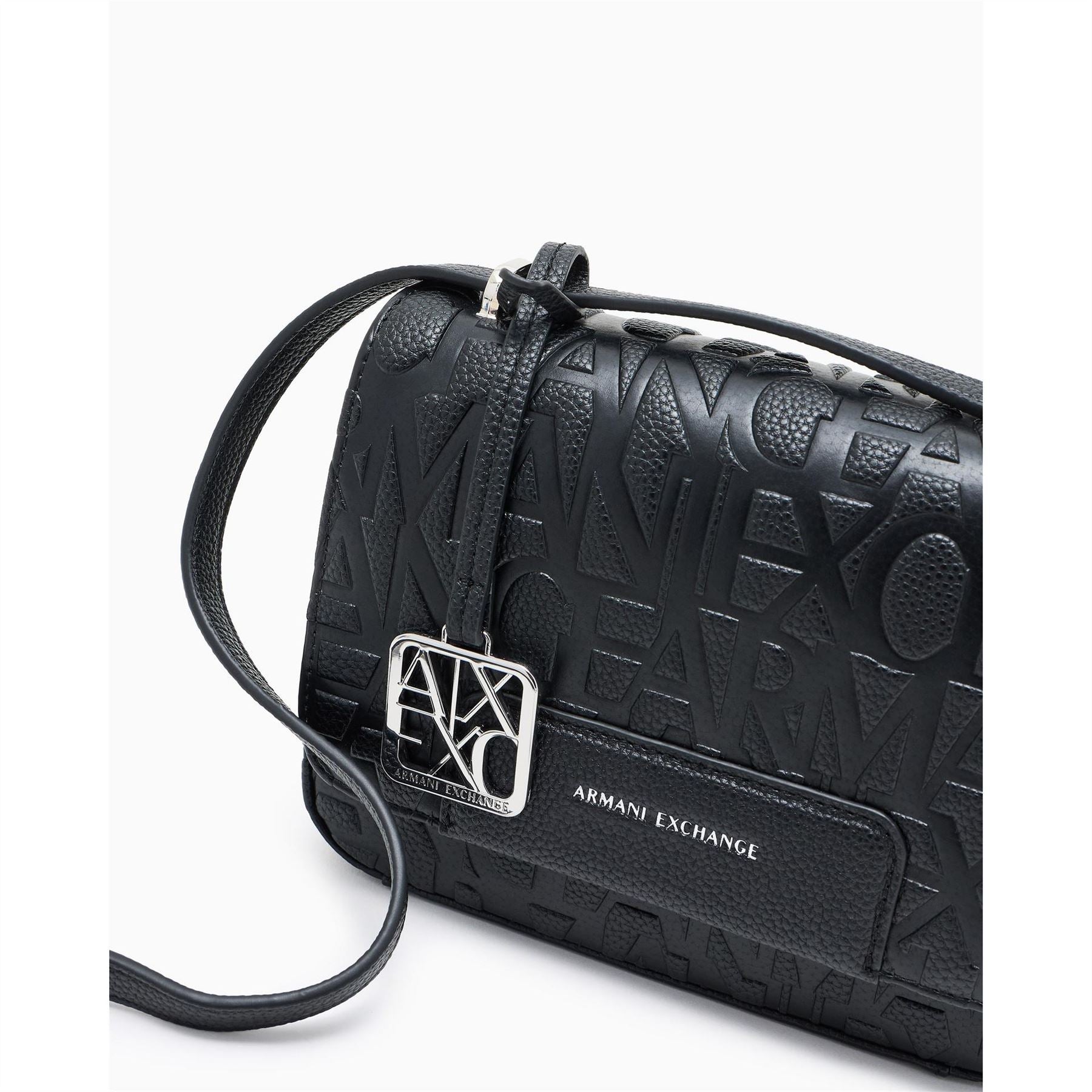 Armani Exchange Exchange Messenger Bag with Embossed Logo