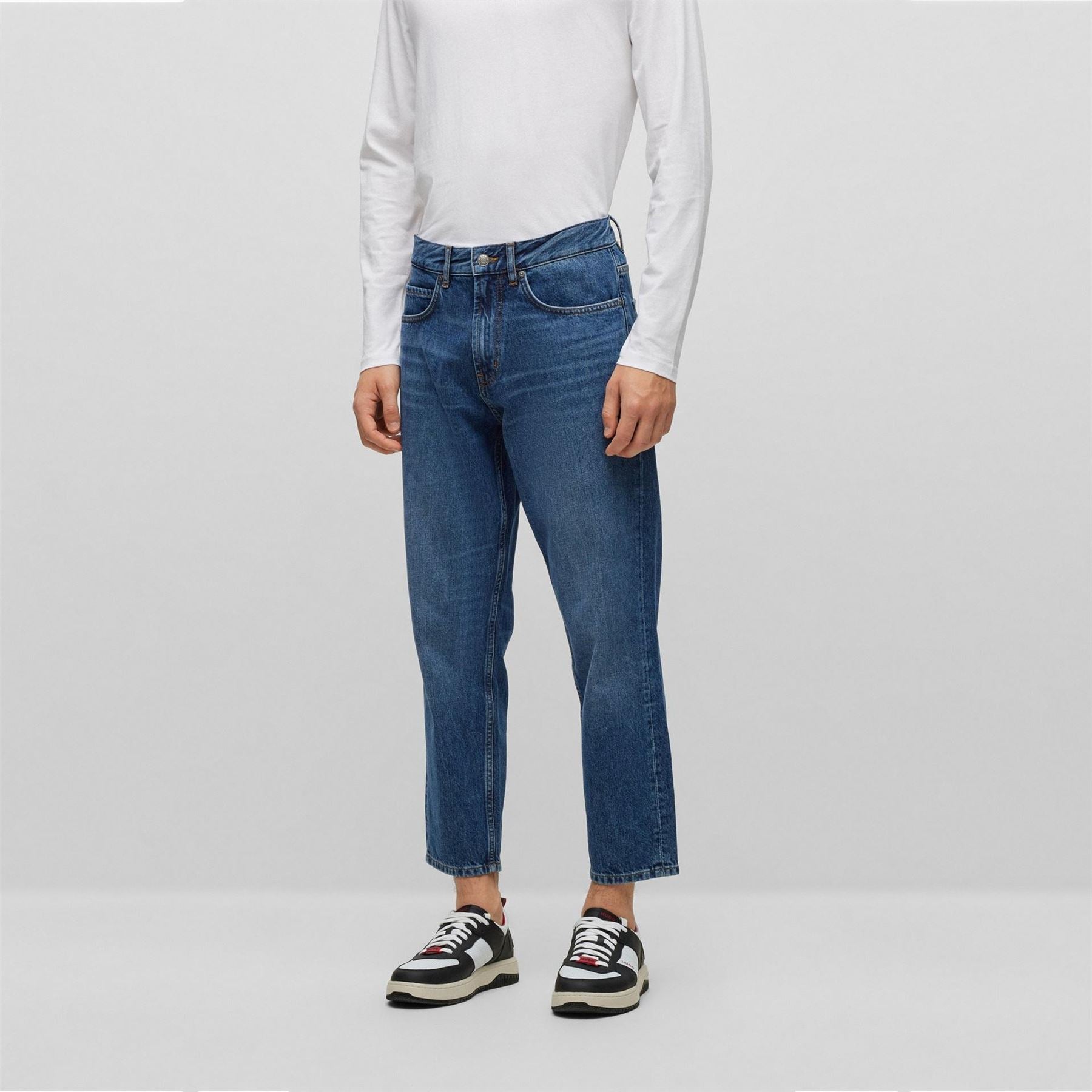 Hugo Five Pocket Straight Leg Jeans