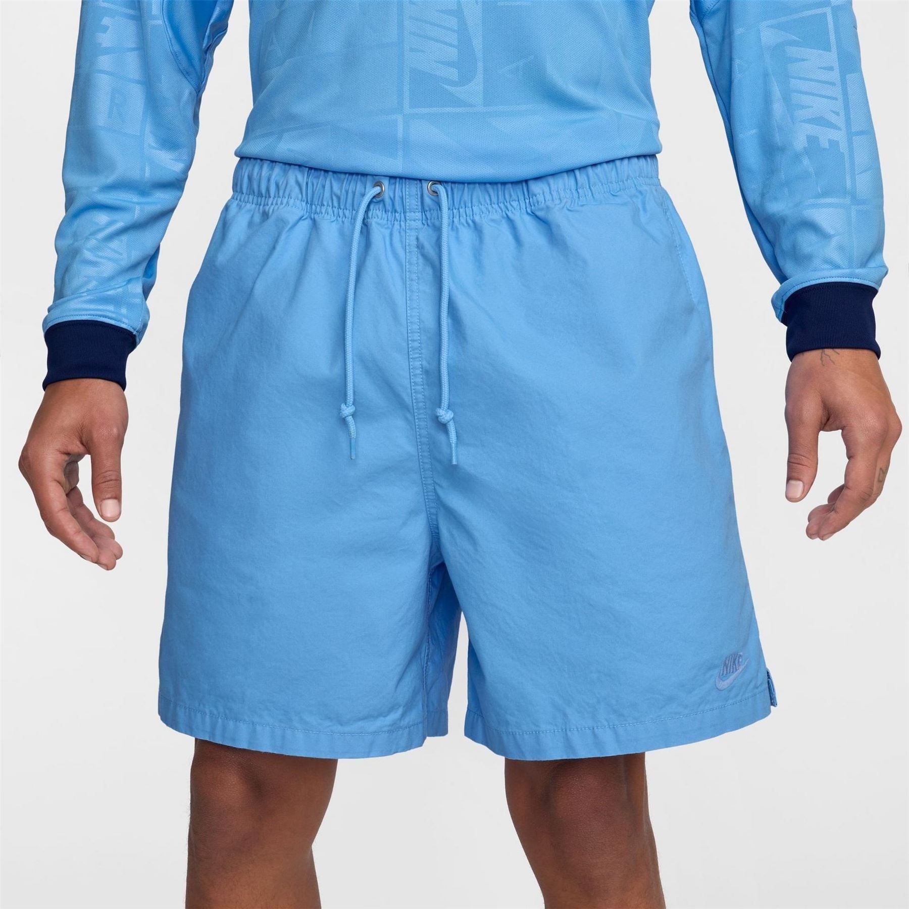 Nike Flow Solid Athletic Shorts with Elasticated Waistband