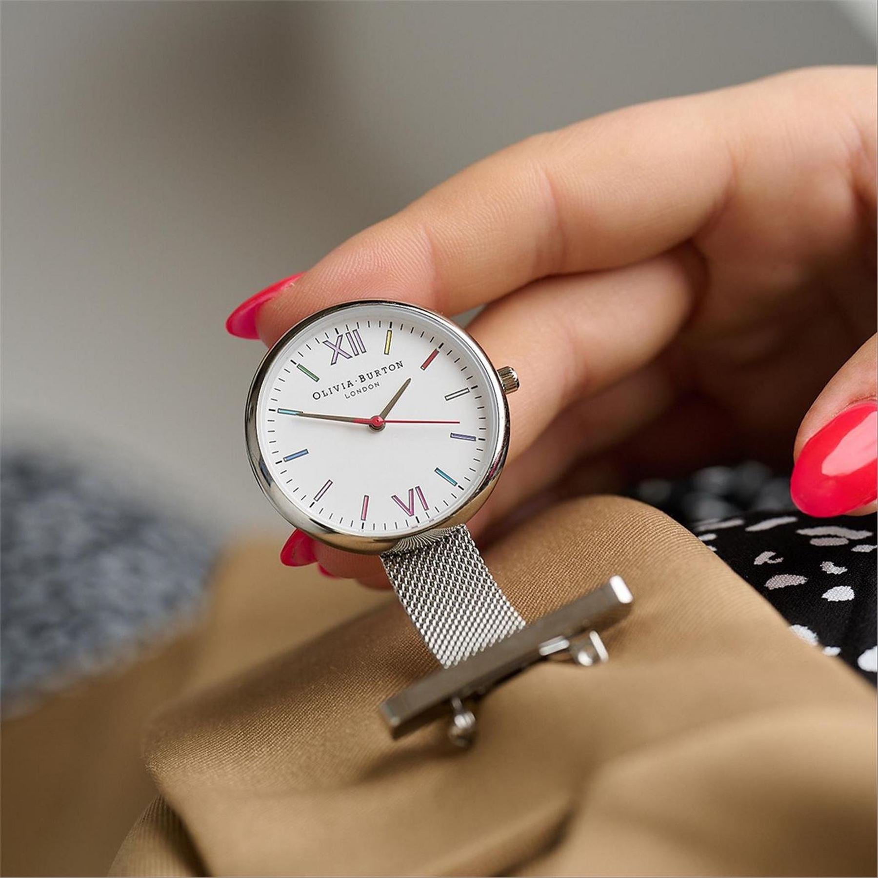 Olivia Burton Stainless Steel Fashion Analogue Quartz Watch