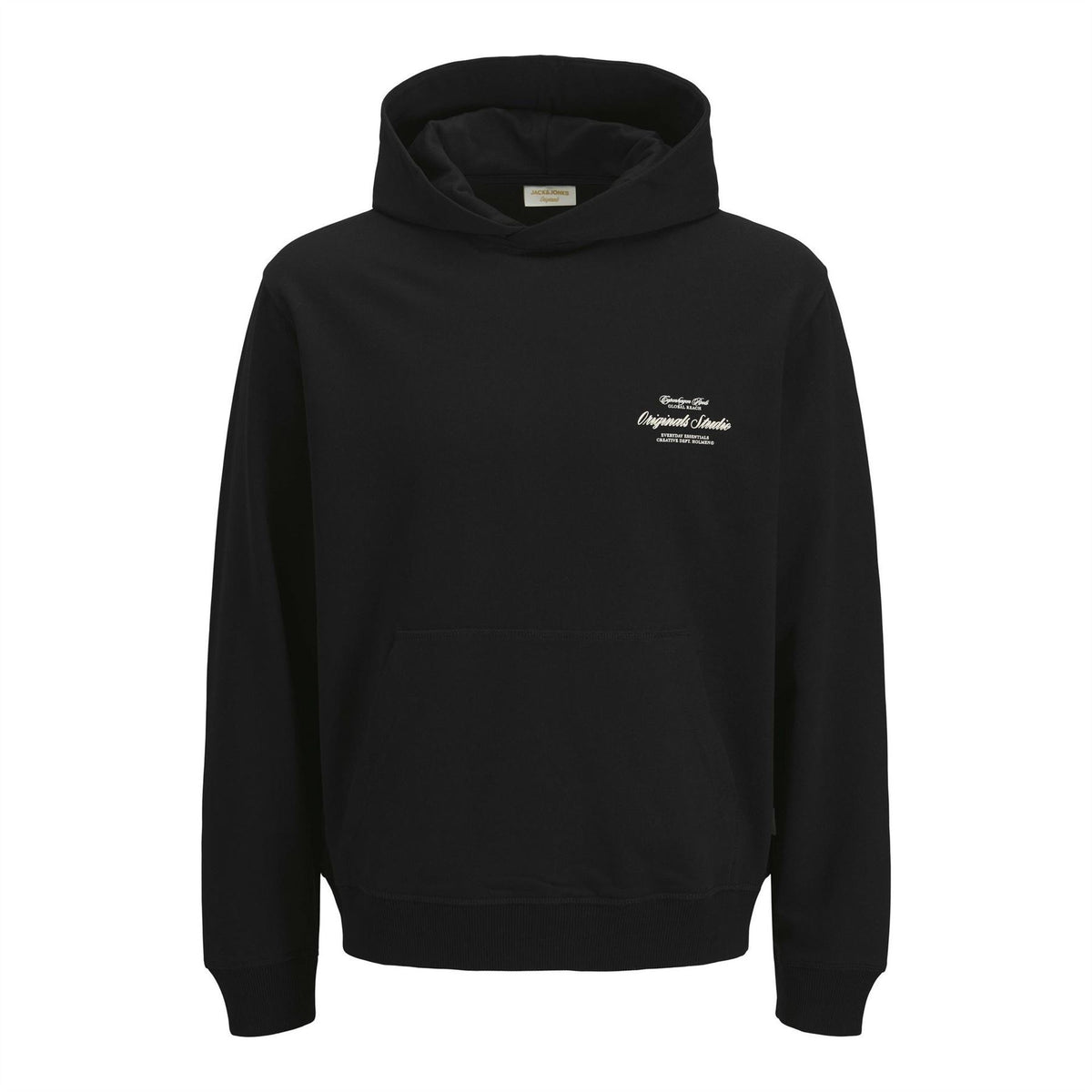 Jack and Jones Norrebro Typo Hoodie with Kangaroo Pocket