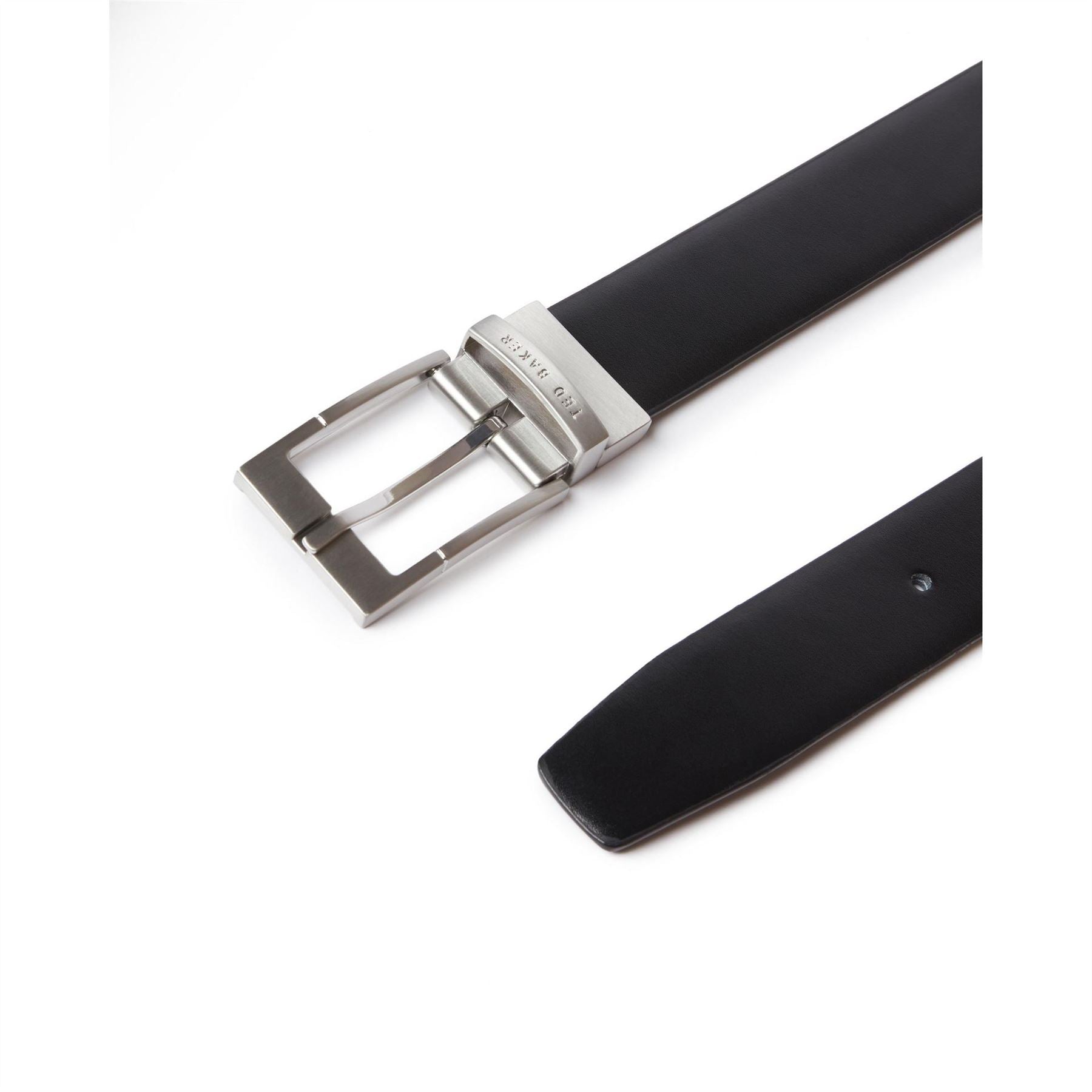 Ted Baker Leather Pin Buckle Belt with Logo